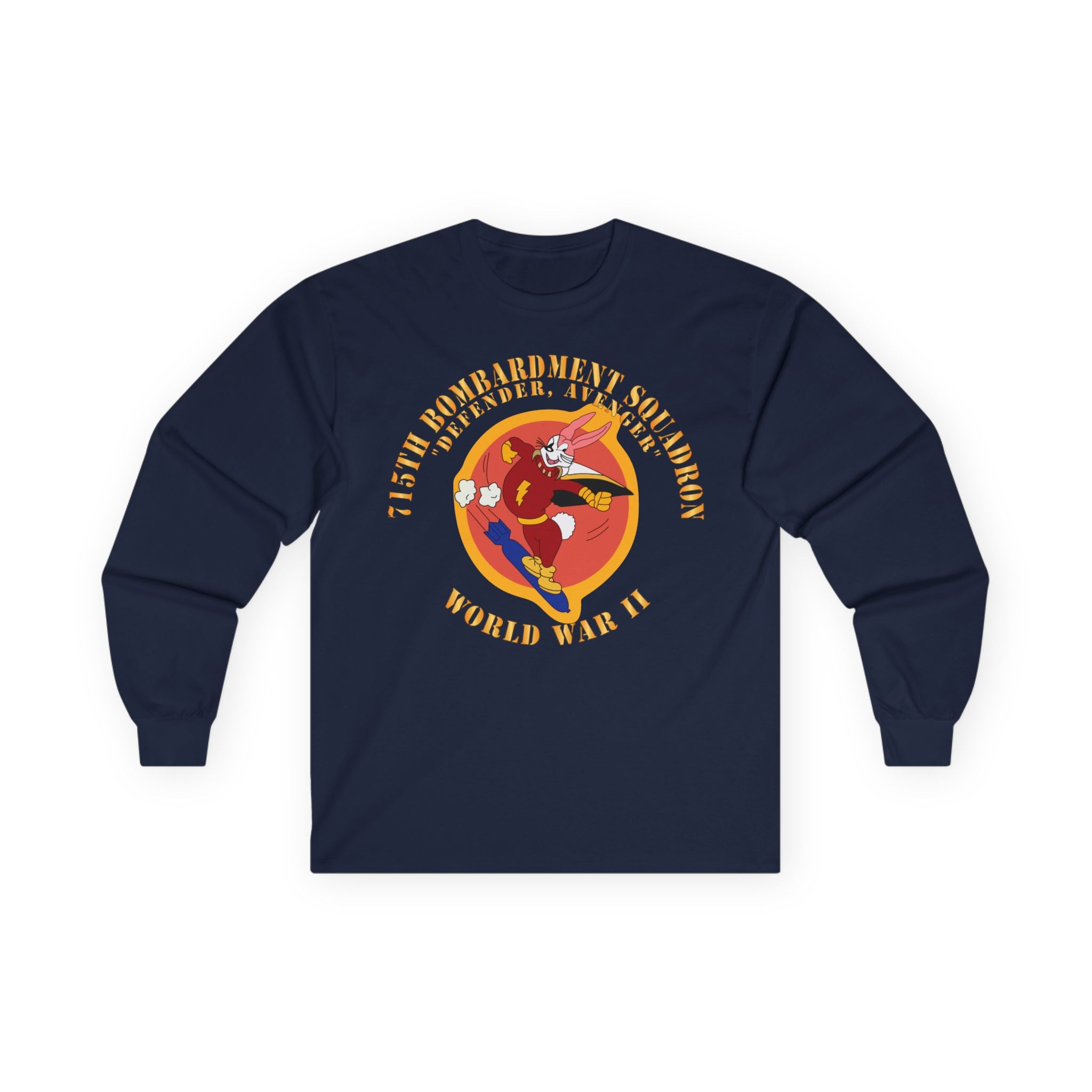 Unisex Long Sleeve Tee - ACC - 715th  Bombardment Squadron - Defender, Avenger - World War II X 300