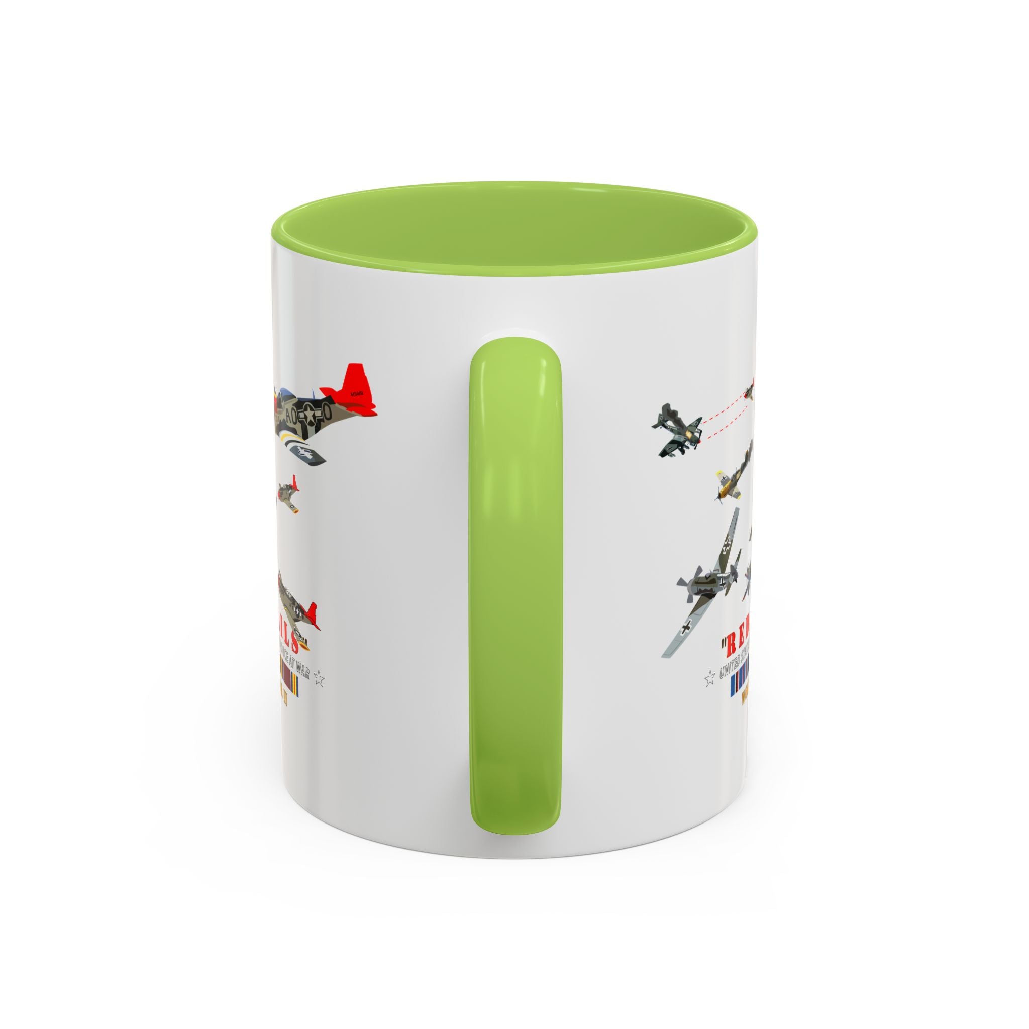 Accent Coffee Mug - Army - AAC - 332nd Fighter Group - Red Tails - At War