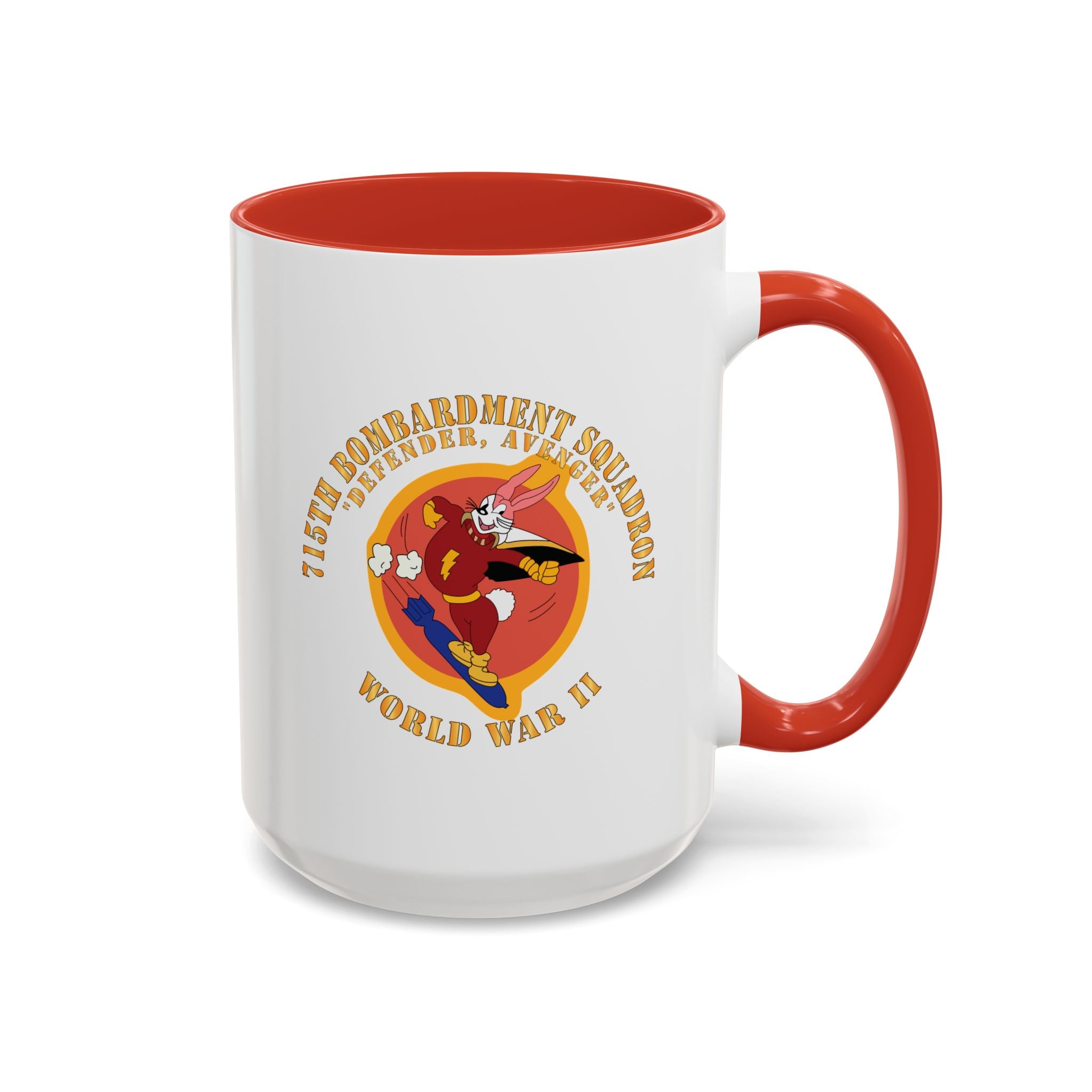 Accent Coffee Mug - ACC - 715th  Bombardment Squadron - Defender, Avenger - World War II X 300