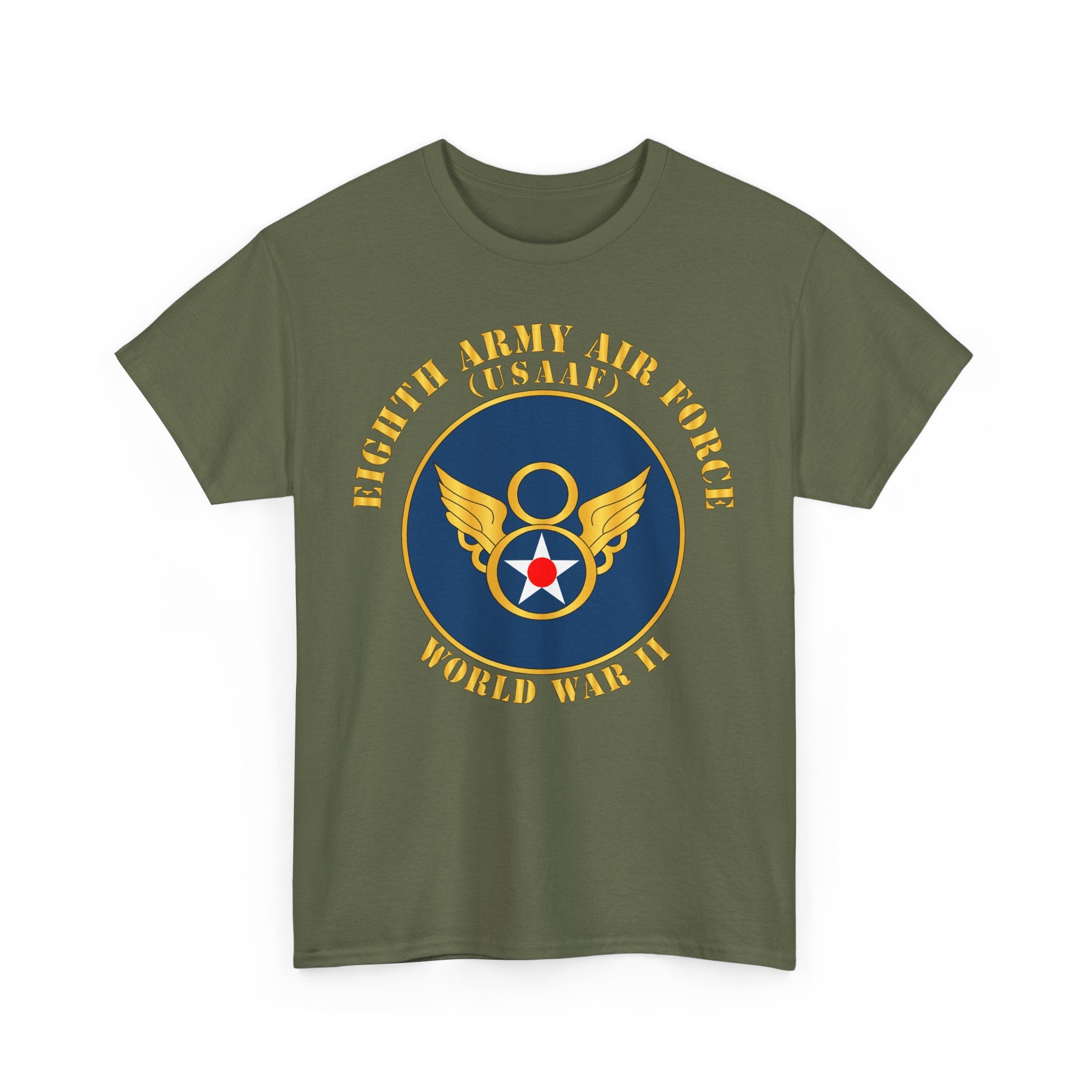 Unisex Heavy Cotton Tee - Eighth Air Force, Army Air Corps, WWII
