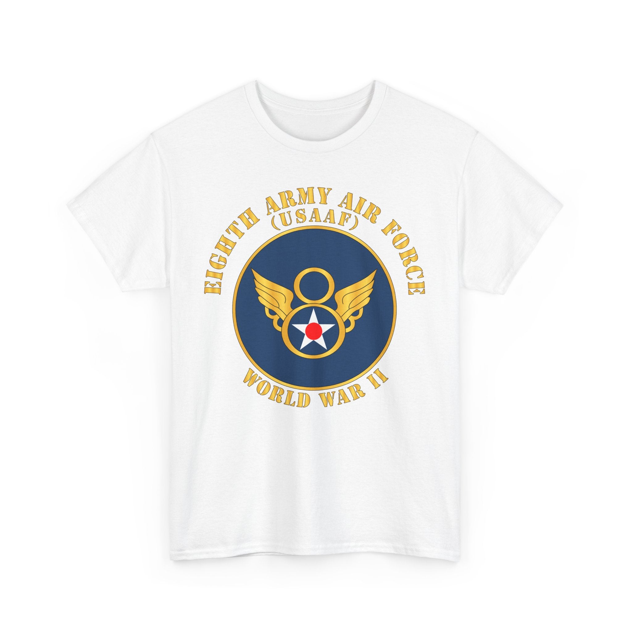 Unisex Heavy Cotton Tee - Eighth Air Force, Army Air Corps, WWII