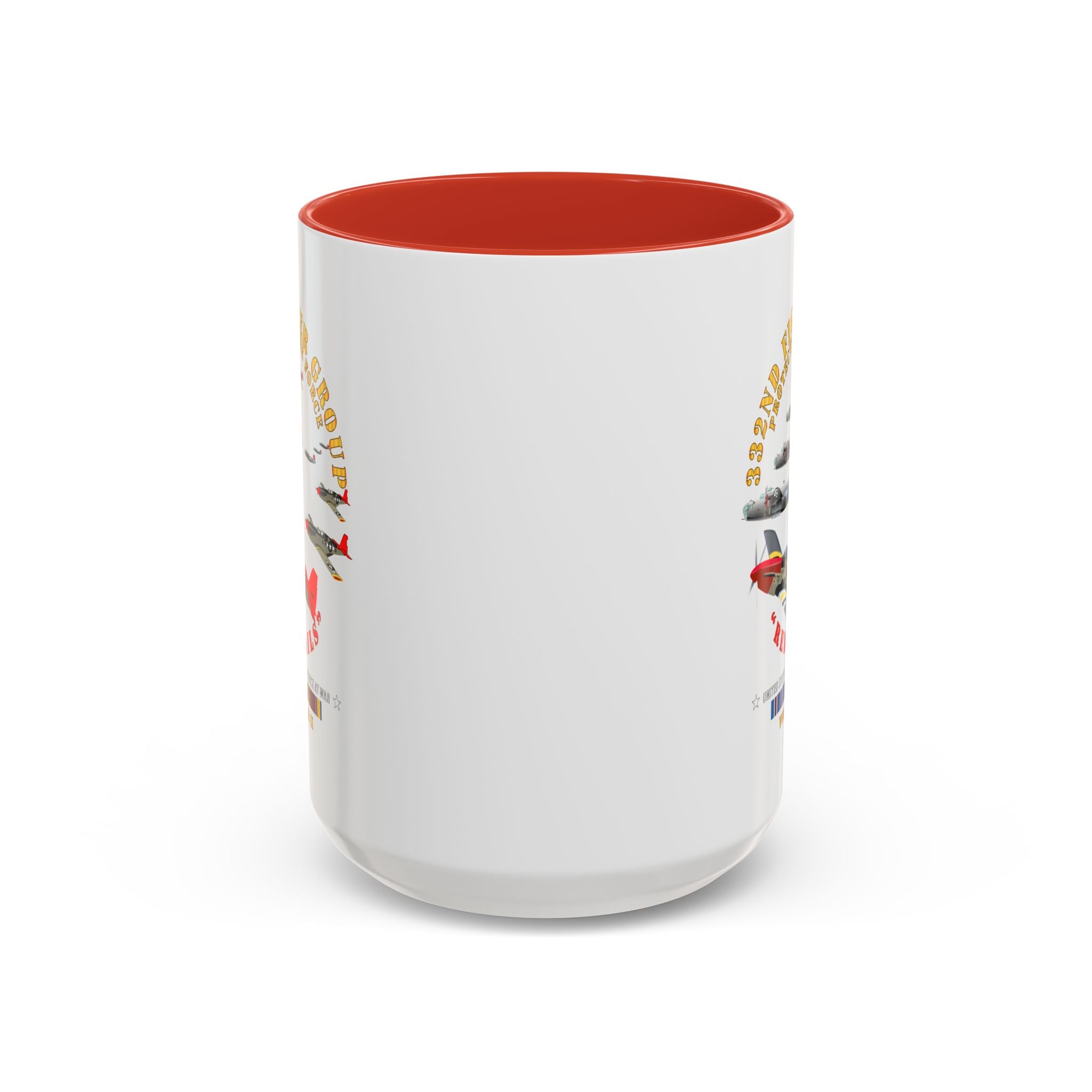Accent Coffee Mug - Army - AAC - 332nd Fighter Group - Red Tails - Protect Force