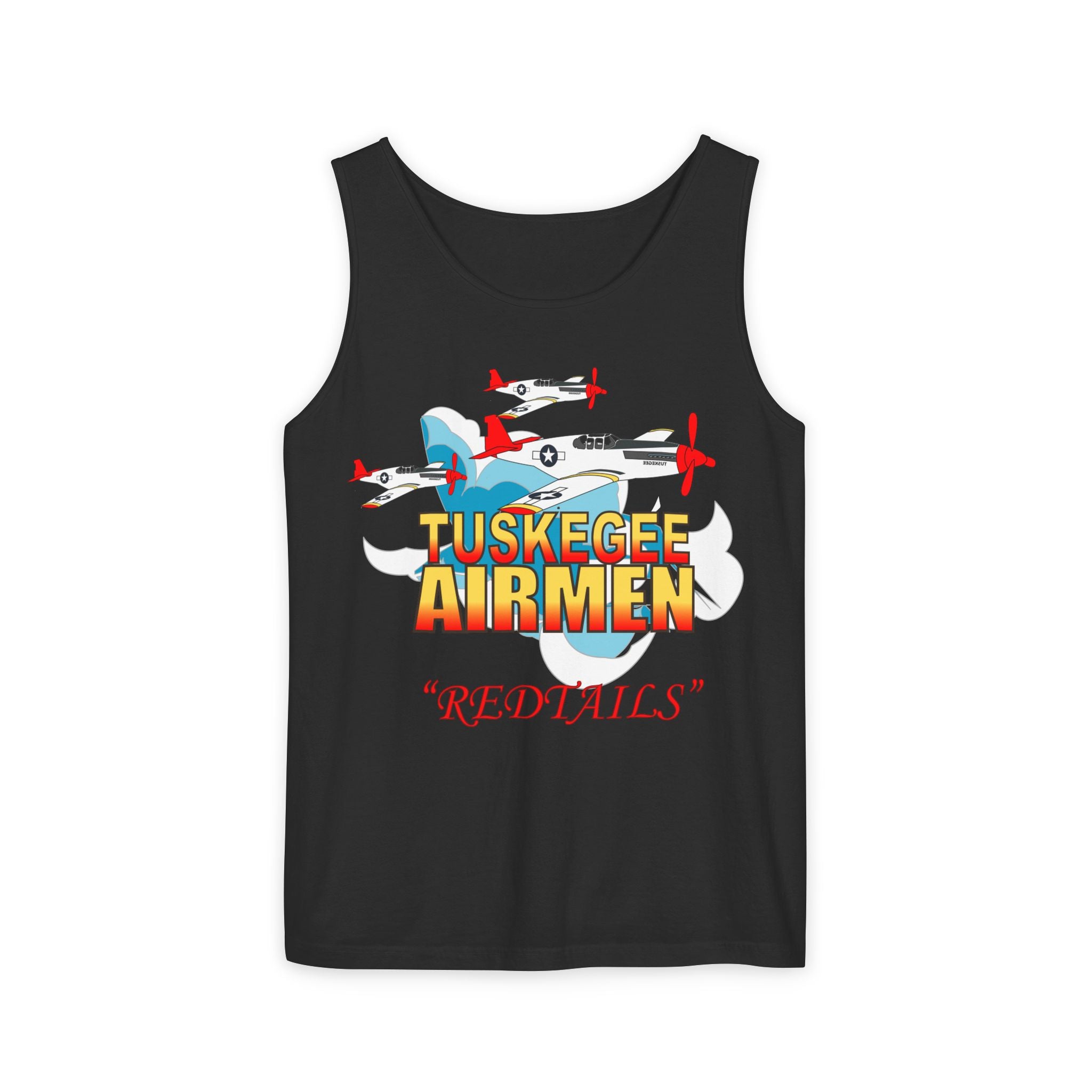 Unisex Garment-Dyed Tank Top - Army Air Corp - Tuskegee Airmen - Redtails - 3AC - X 300