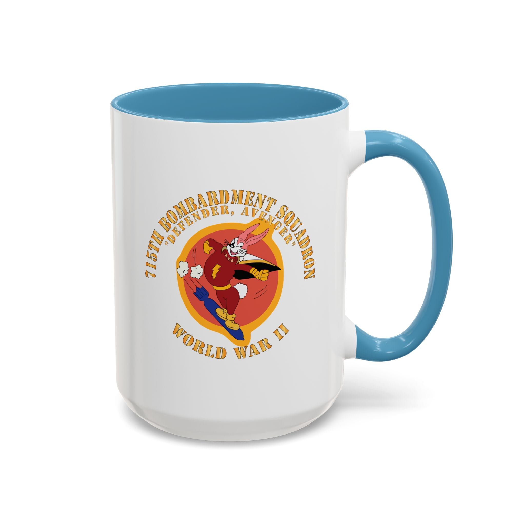 Accent Coffee Mug - ACC - 715th  Bombardment Squadron - Defender, Avenger - World War II X 300