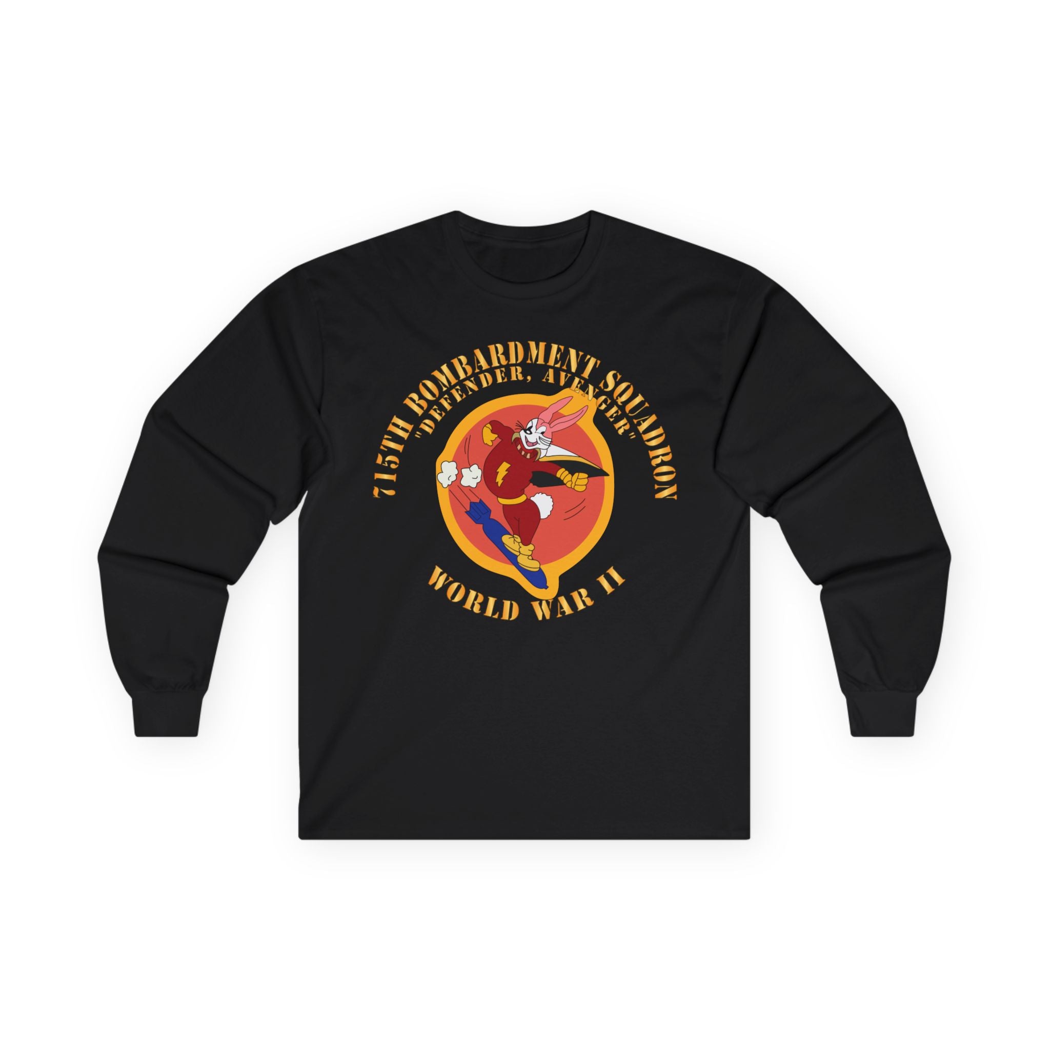 Unisex Long Sleeve Tee - ACC - 715th  Bombardment Squadron - Defender, Avenger - World War II X 300