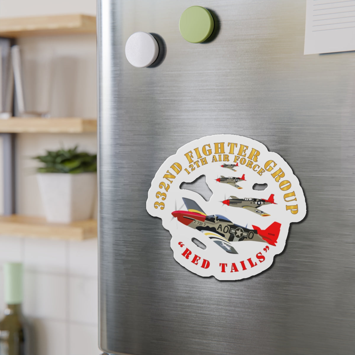 Die-Cut Magnets - ACC - 715th  Bombardment Squadron - Defender, Avenger - World War II X 300