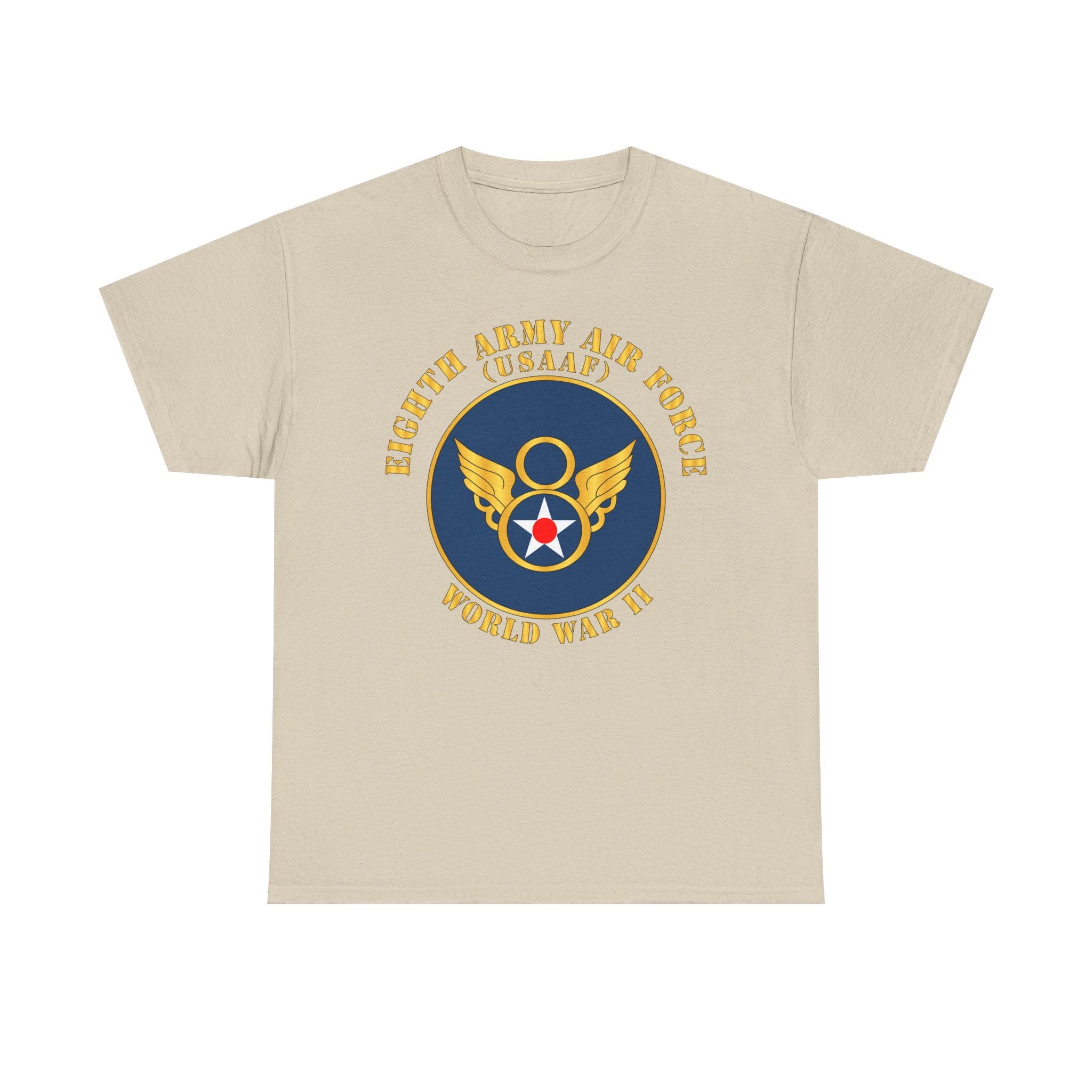 Unisex Heavy Cotton Tee - Eighth Air Force, Army Air Corps, WWII
