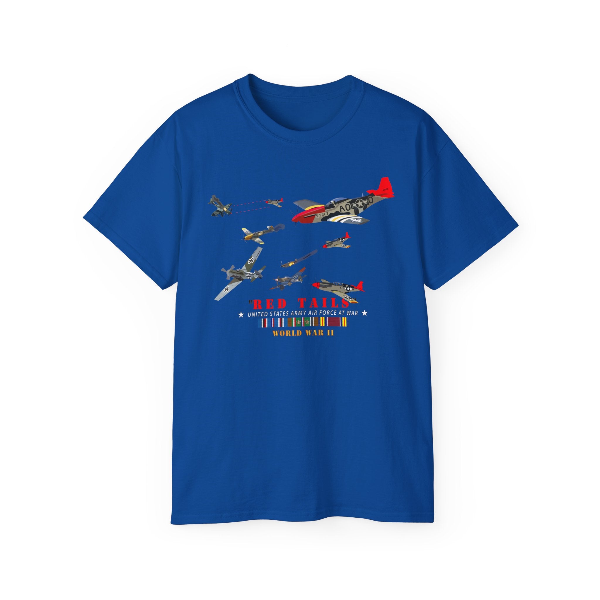 Unisex Ultra Cotton Tee - Army - AAC - 332nd Fighter Group - Red Tails - At War