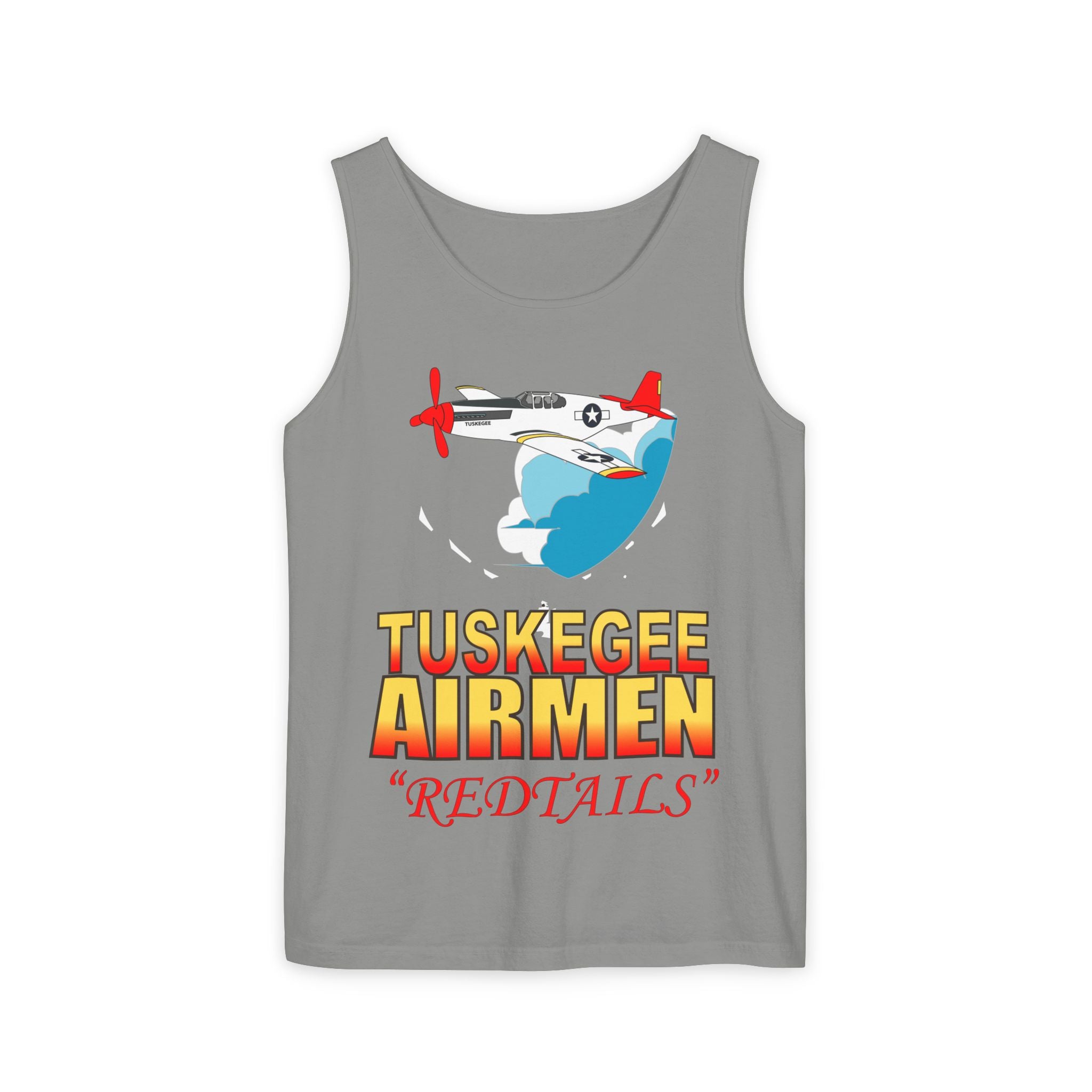 Unisex Garment-Dyed Tank Top - Army Air Corp - Tuskegee Airmen - Redtails - AC - X 300