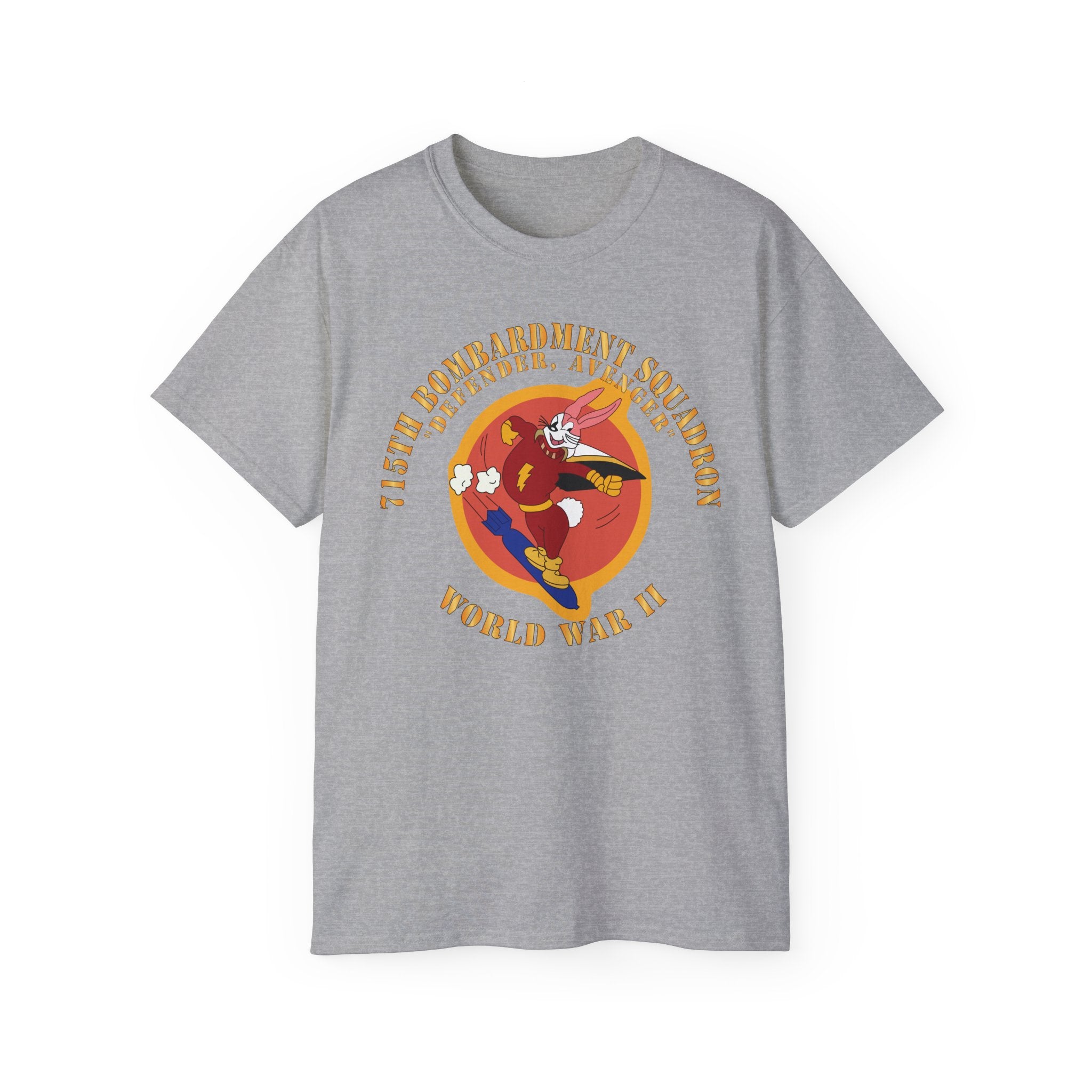 Unisex Ultra Cotton Tee - ACC - 715th  Bombardment Squadron - Defender, Avenger - World War II X 300