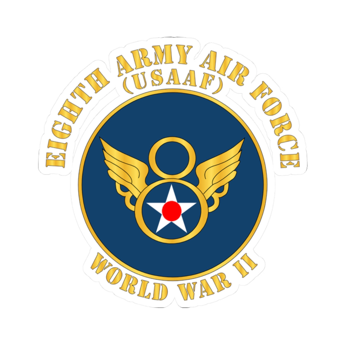 Kiss-Cut Stickers - AAC - 8th Air Force - WWII - USAAF x 300