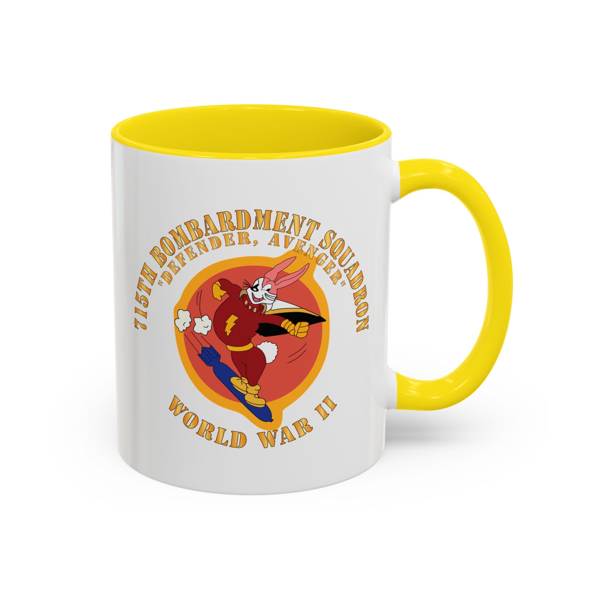 Accent Coffee Mug - ACC - 715th  Bombardment Squadron - Defender, Avenger - World War II X 300