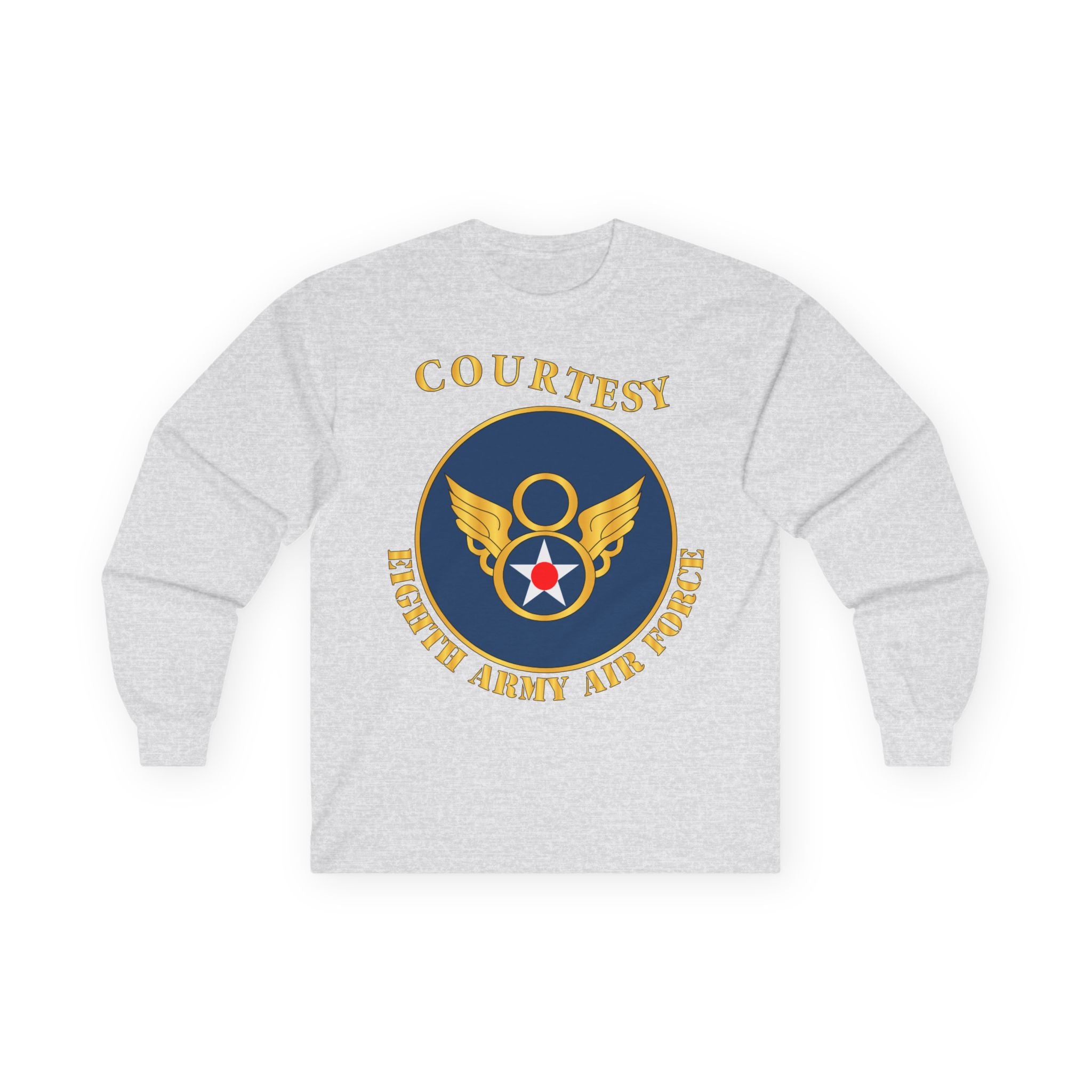 Unisex Long Sleeve Tee - AAC - 8th Air Force - WWII - Courtesy 8 AAF x 300