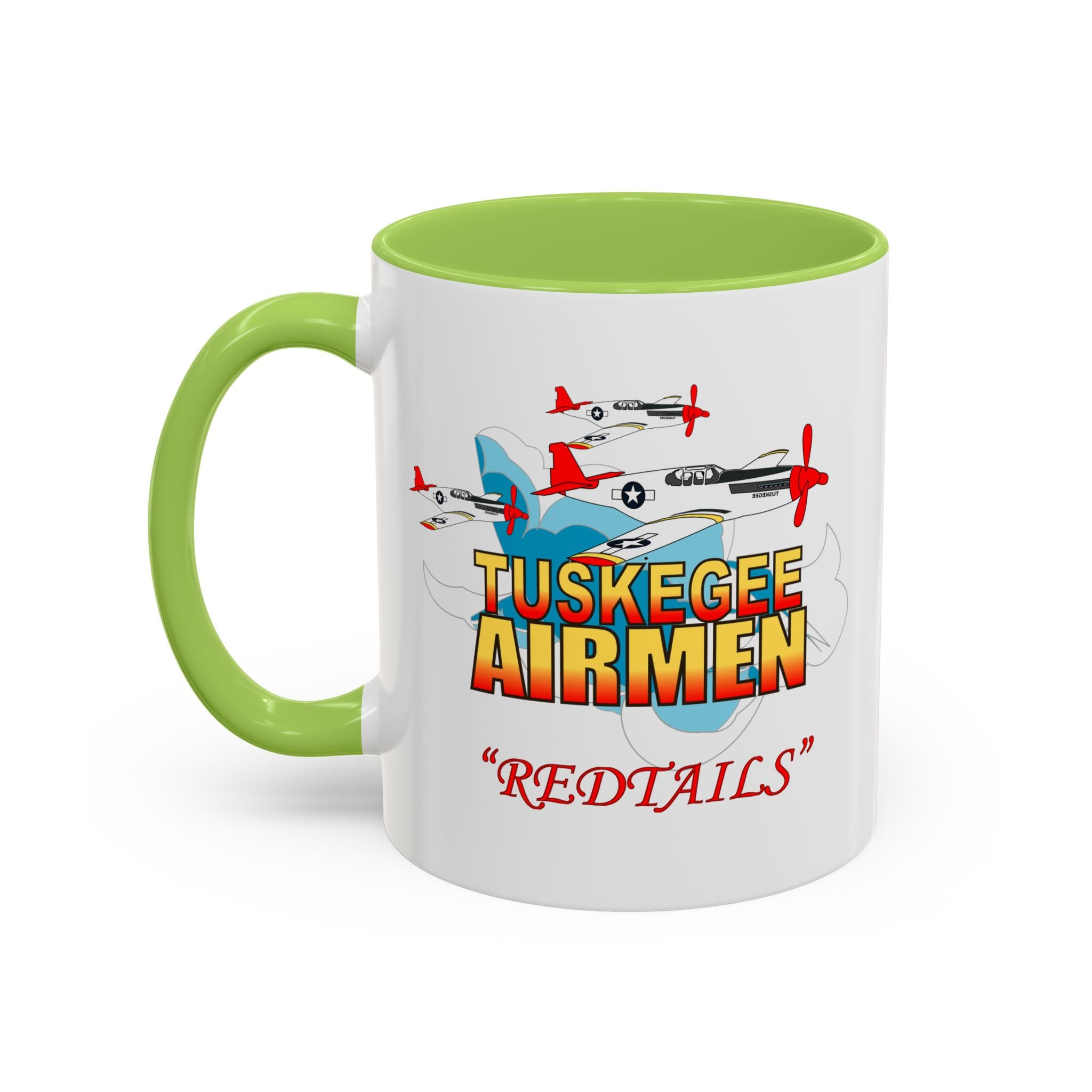 Accent Coffee Mug - Army Air Corp - Tuskegee Airmen - Redtails - 3AC - X 300