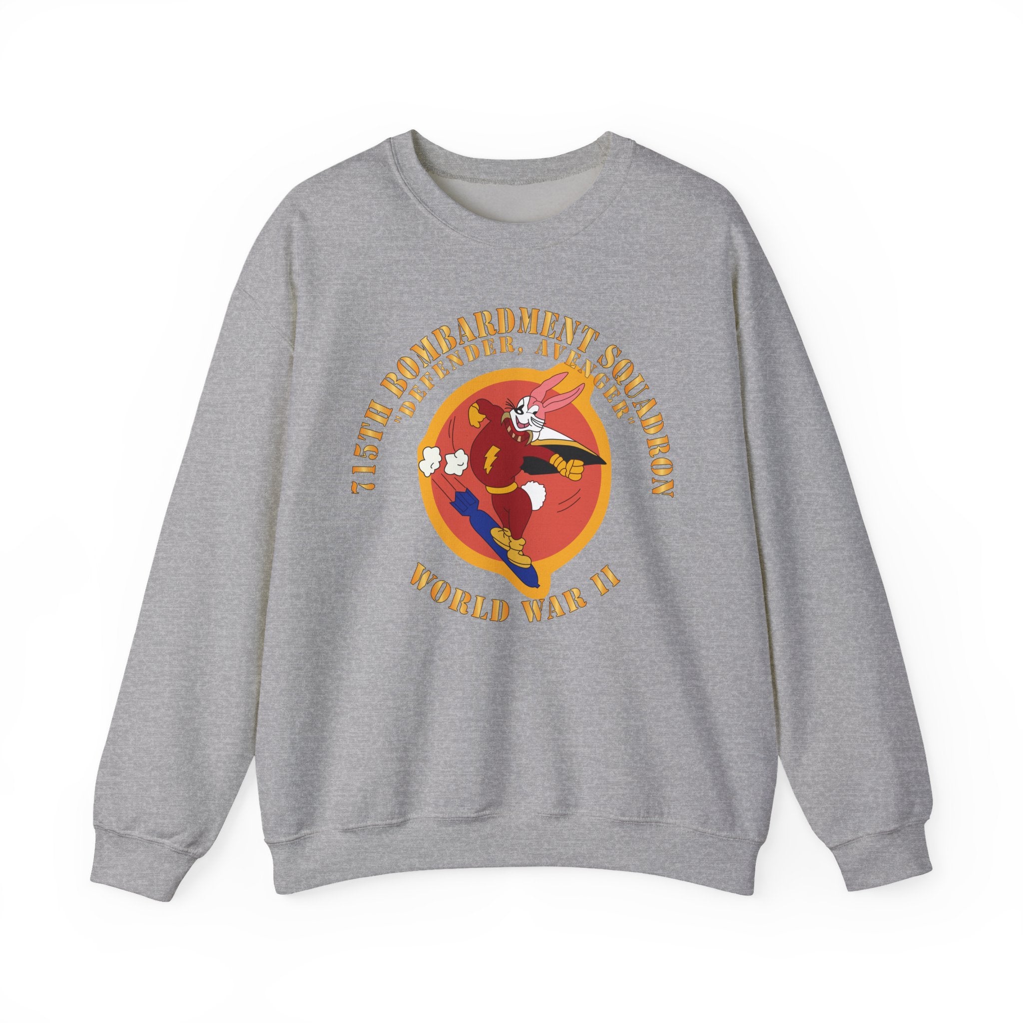 Crewneck Sweatshirt - ACC - 715th  Bombardment Squadron - Defender, Avenger - World War II X 300