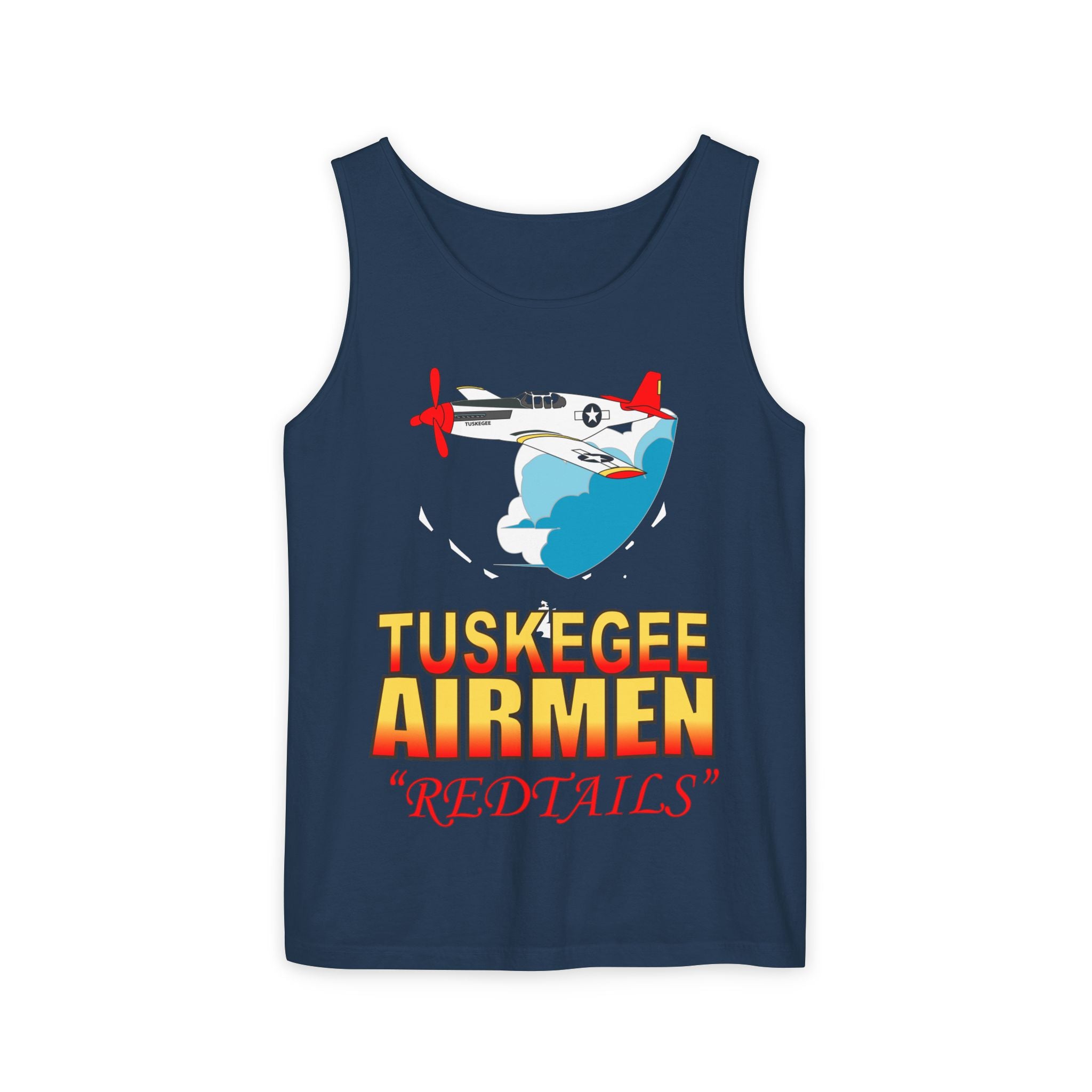 Unisex Garment-Dyed Tank Top - Army Air Corp - Tuskegee Airmen - Redtails - AC - X 300