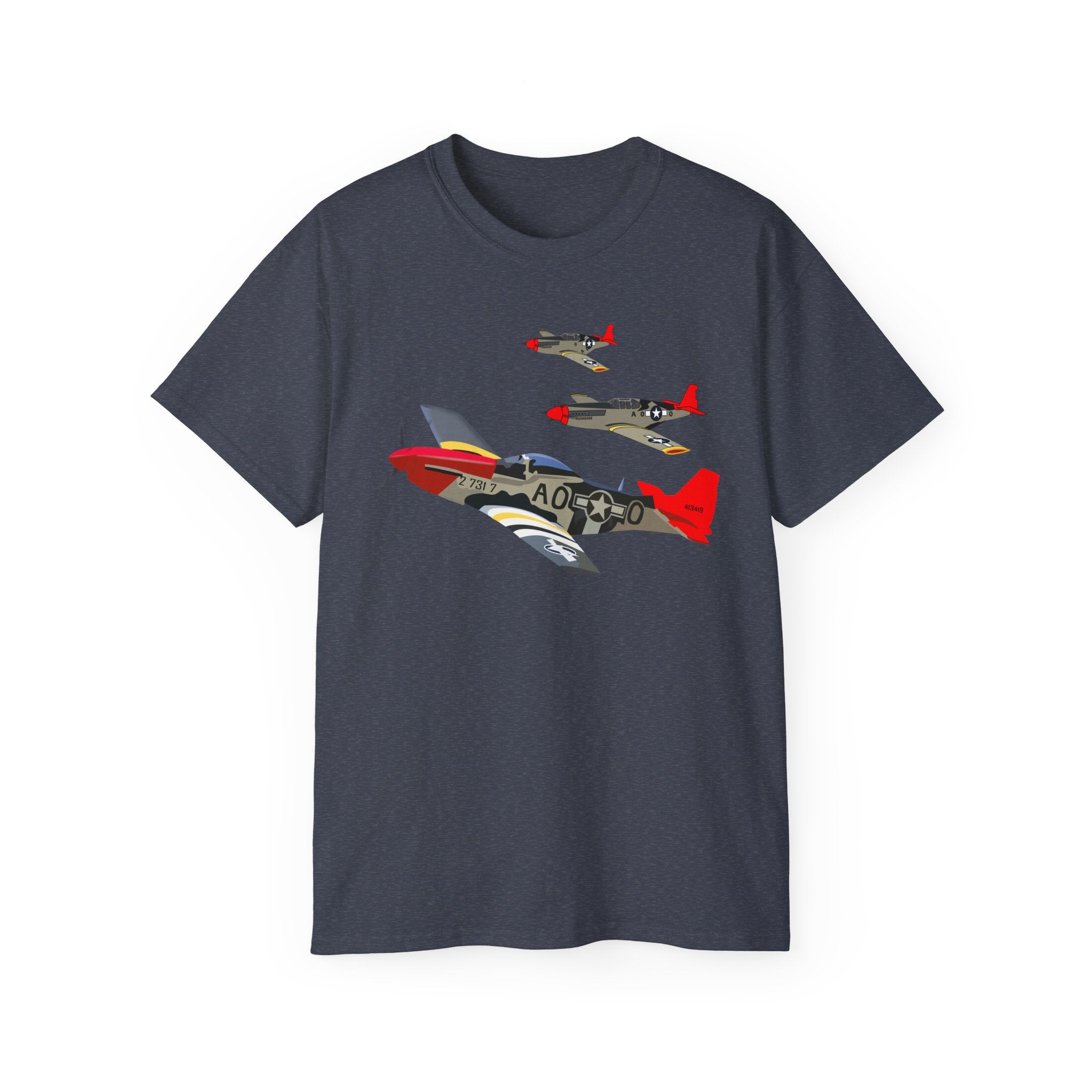 Unisex Ultra Cotton Tee - Army - AAC - 332nd Fighter Group - 12th AF - Red Tails wo Txt