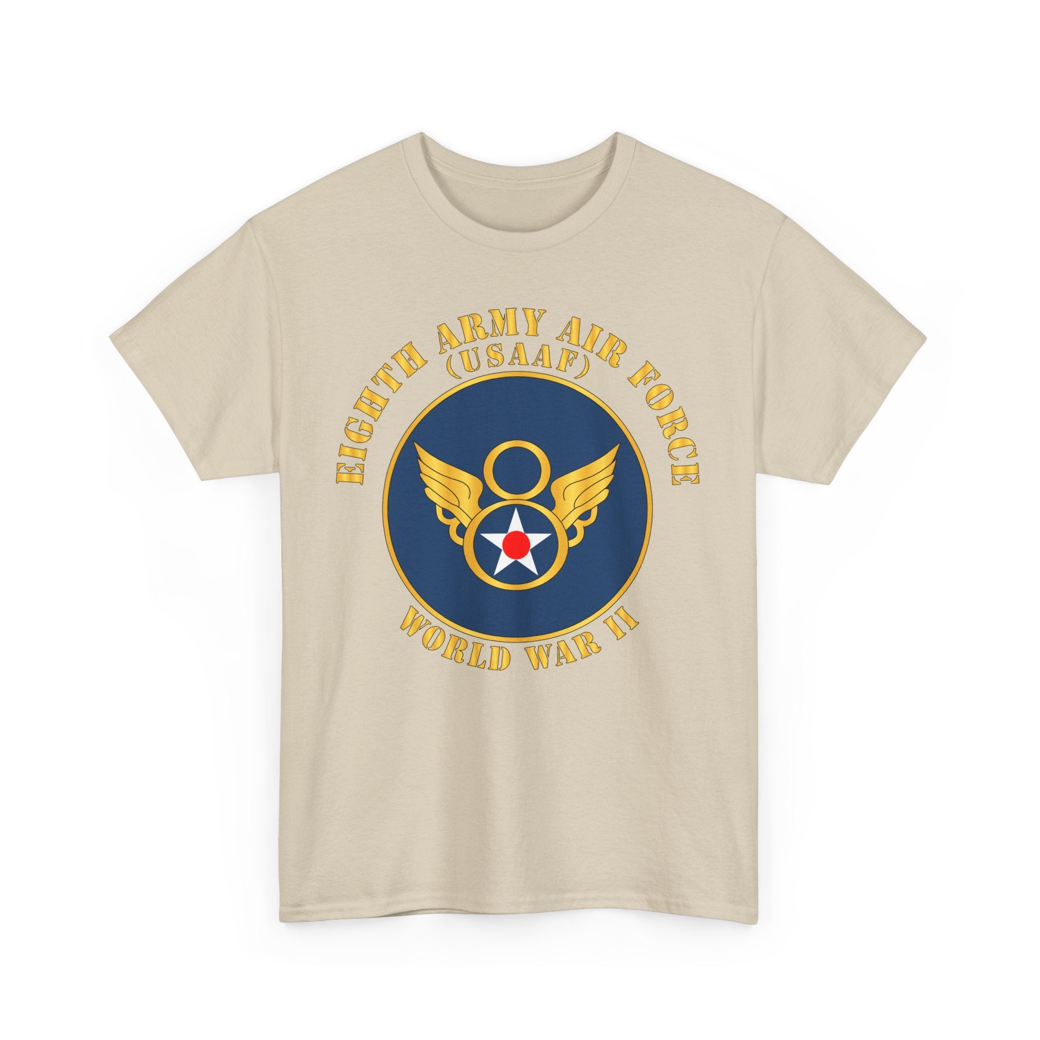 Unisex Heavy Cotton Tee - Eighth Air Force, Army Air Corps, WWII