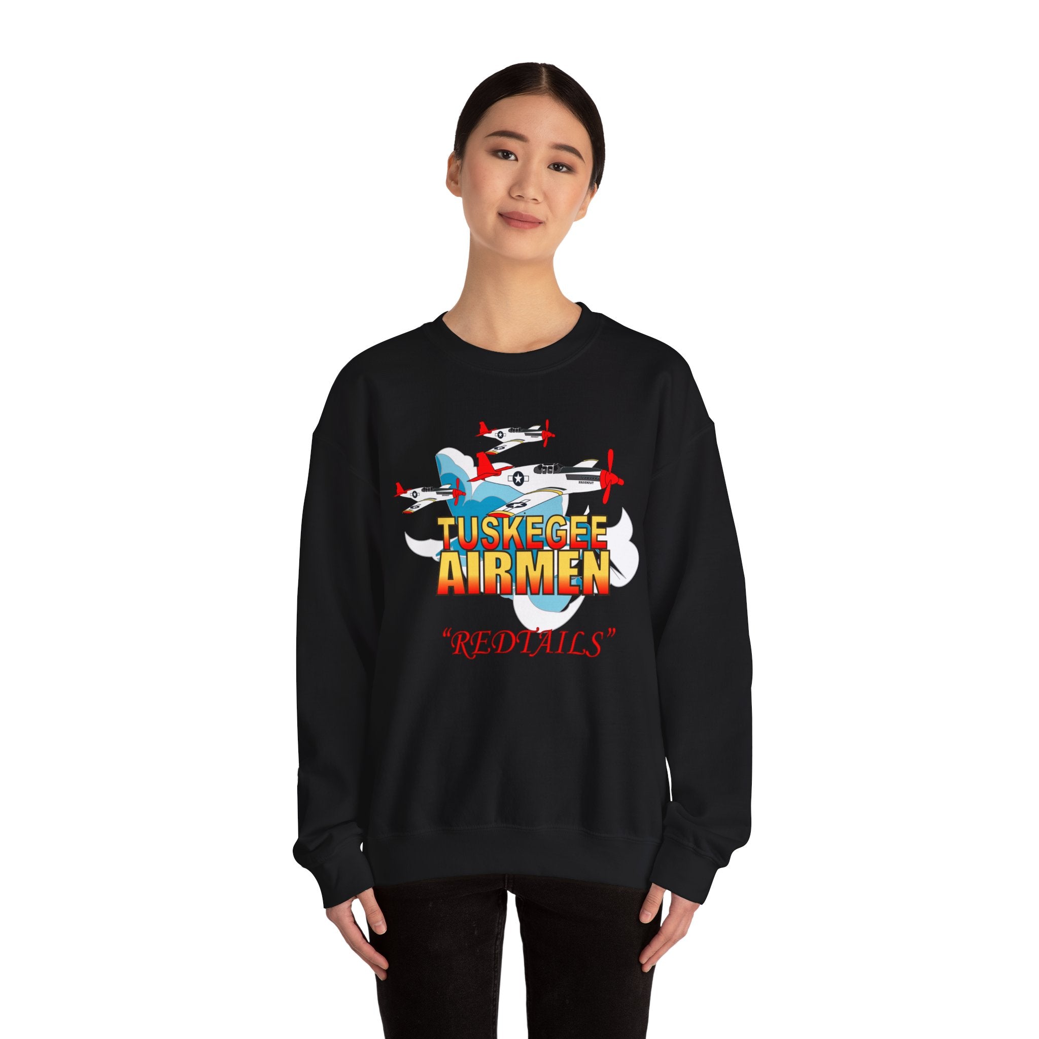 Crewneck Sweatshirt - Army Air Corp - Tuskegee Airmen - Redtails - 3AC - X 300