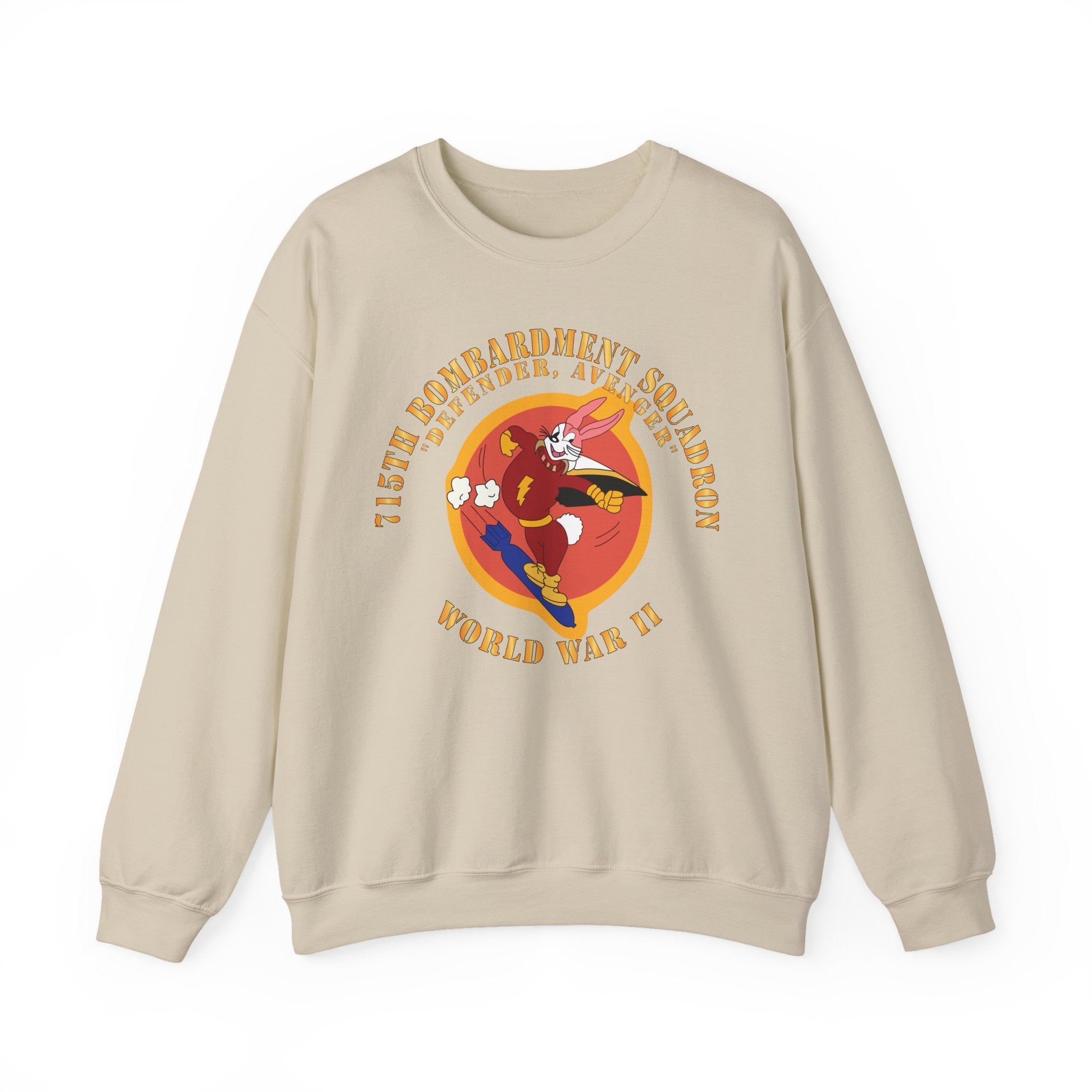 Crewneck Sweatshirt - ACC - 715th  Bombardment Squadron - Defender, Avenger - World War II X 300