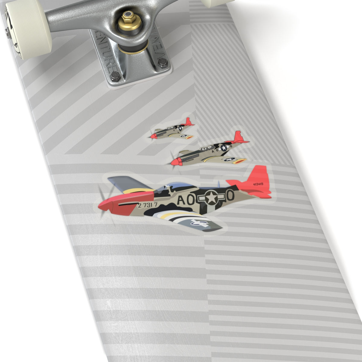 Kiss-Cut Stickers - Army - AAC - 332nd Fighter Group - 12th AF - Red Tails wo Txt