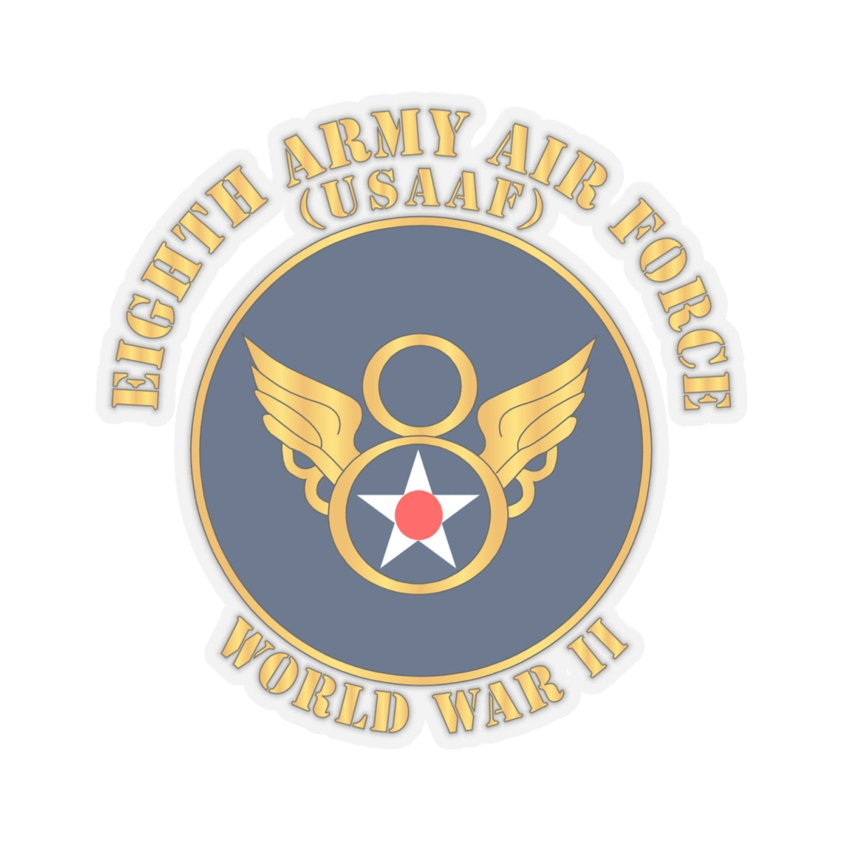 Kiss-Cut Stickers - AAC - 8th Air Force - WWII - USAAF x 300