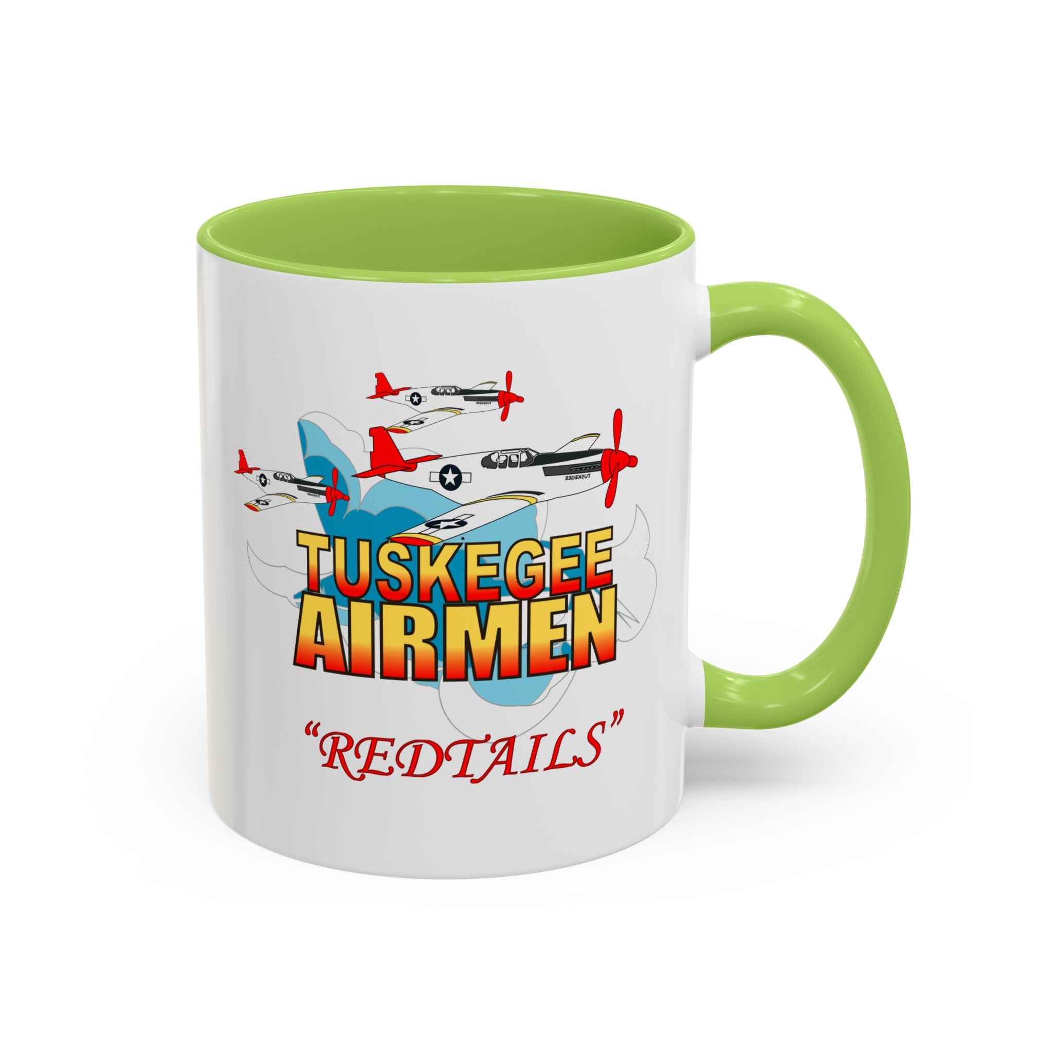 Accent Coffee Mug - Army Air Corp - Tuskegee Airmen - Redtails - 3AC - X 300