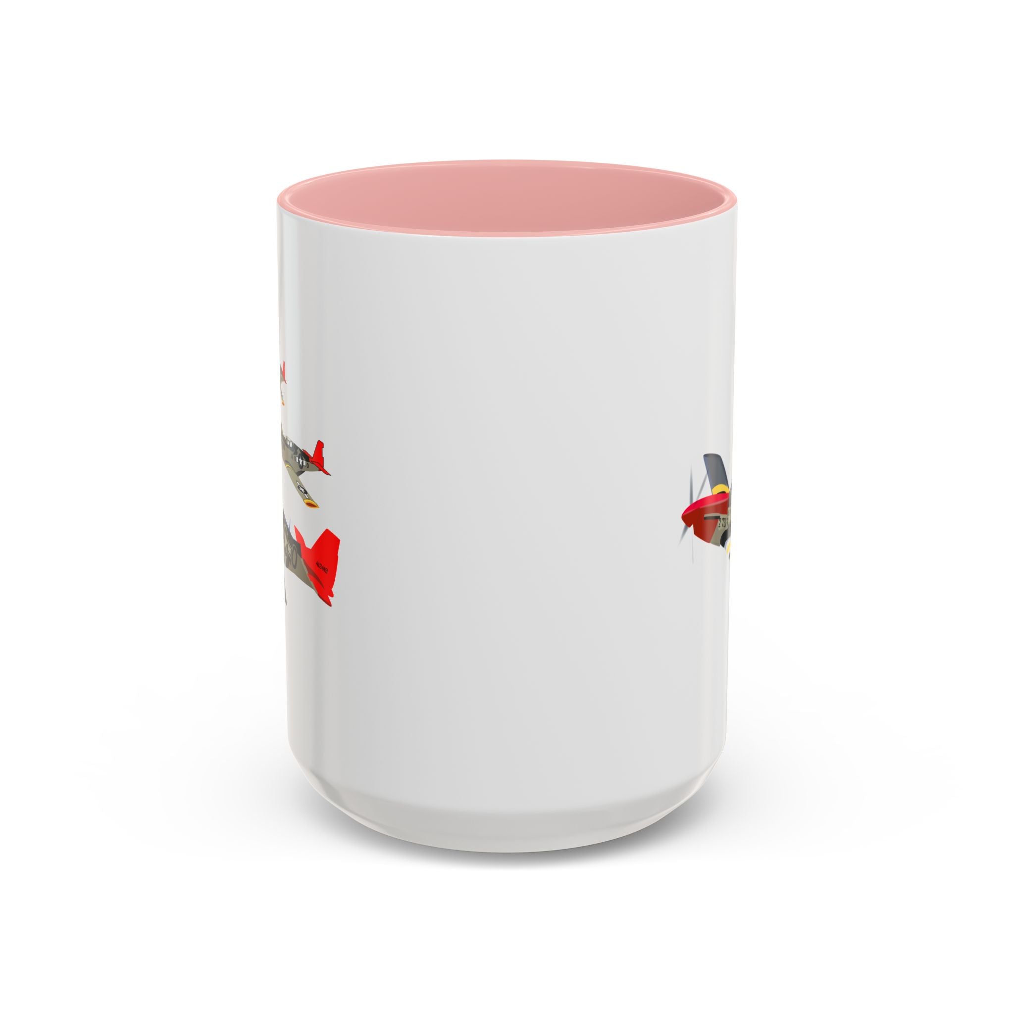 Accent Coffee Mug - Army - AAC - 332nd Fighter Group - 12th AF - Red Tails wo Txt