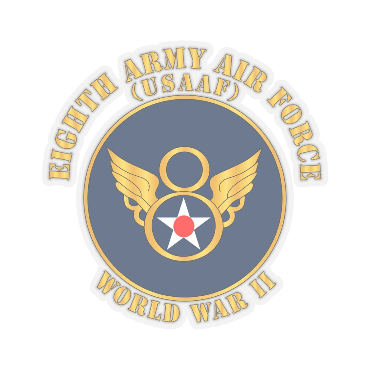 Kiss-Cut Stickers - AAC - 8th Air Force - WWII - USAAF x 300