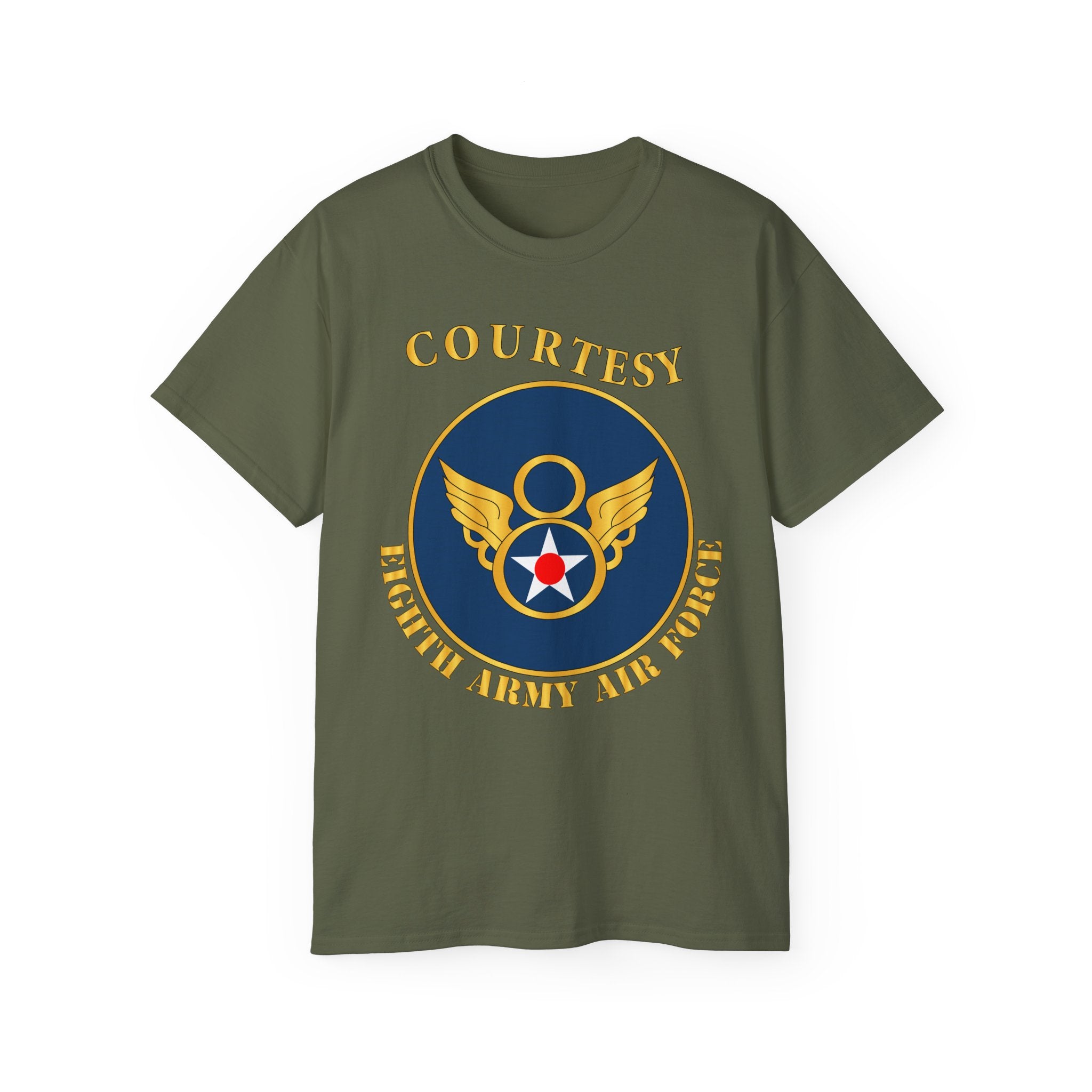Unisex Ultra Cotton Tee - AAC - 8th Air Force - WWII - Courtesy 8 AAF x 300