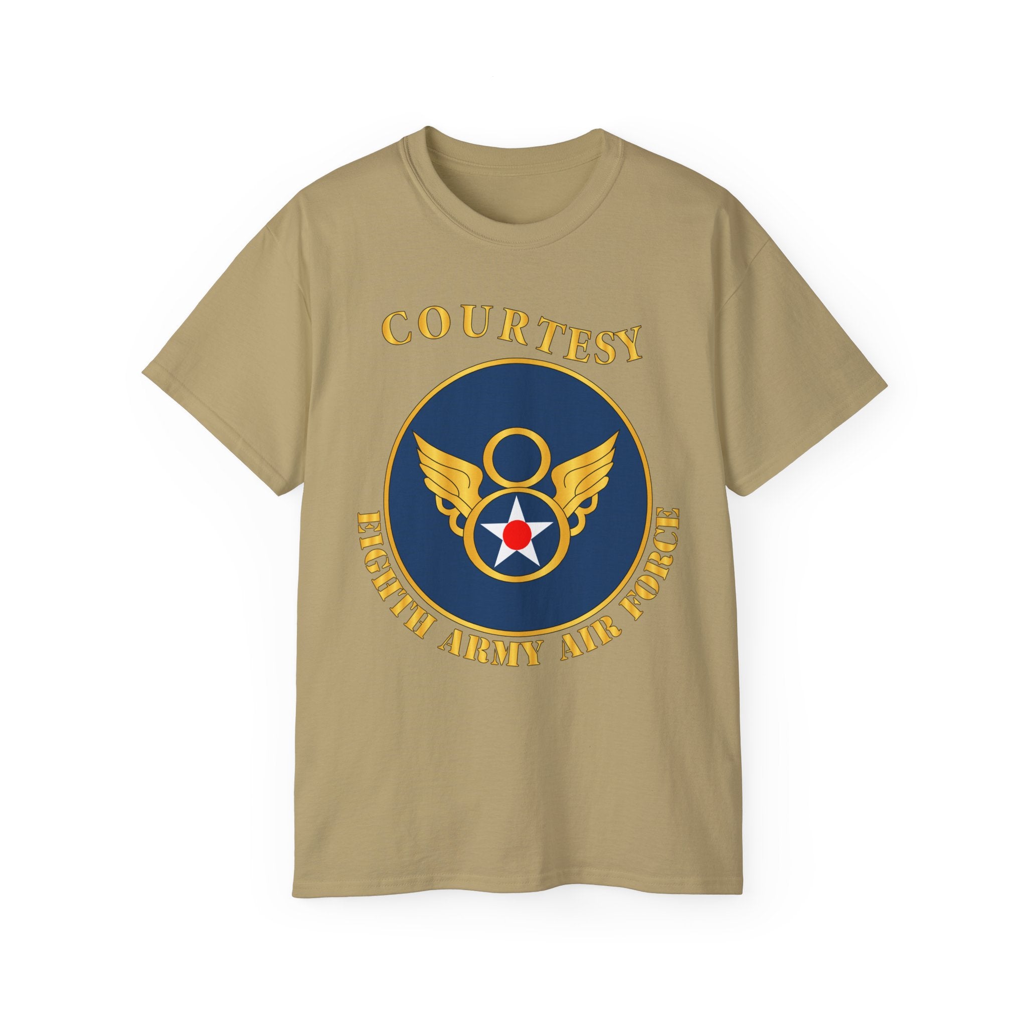 Unisex Ultra Cotton Tee - AAC - 8th Air Force - WWII - Courtesy 8 AAF x 300