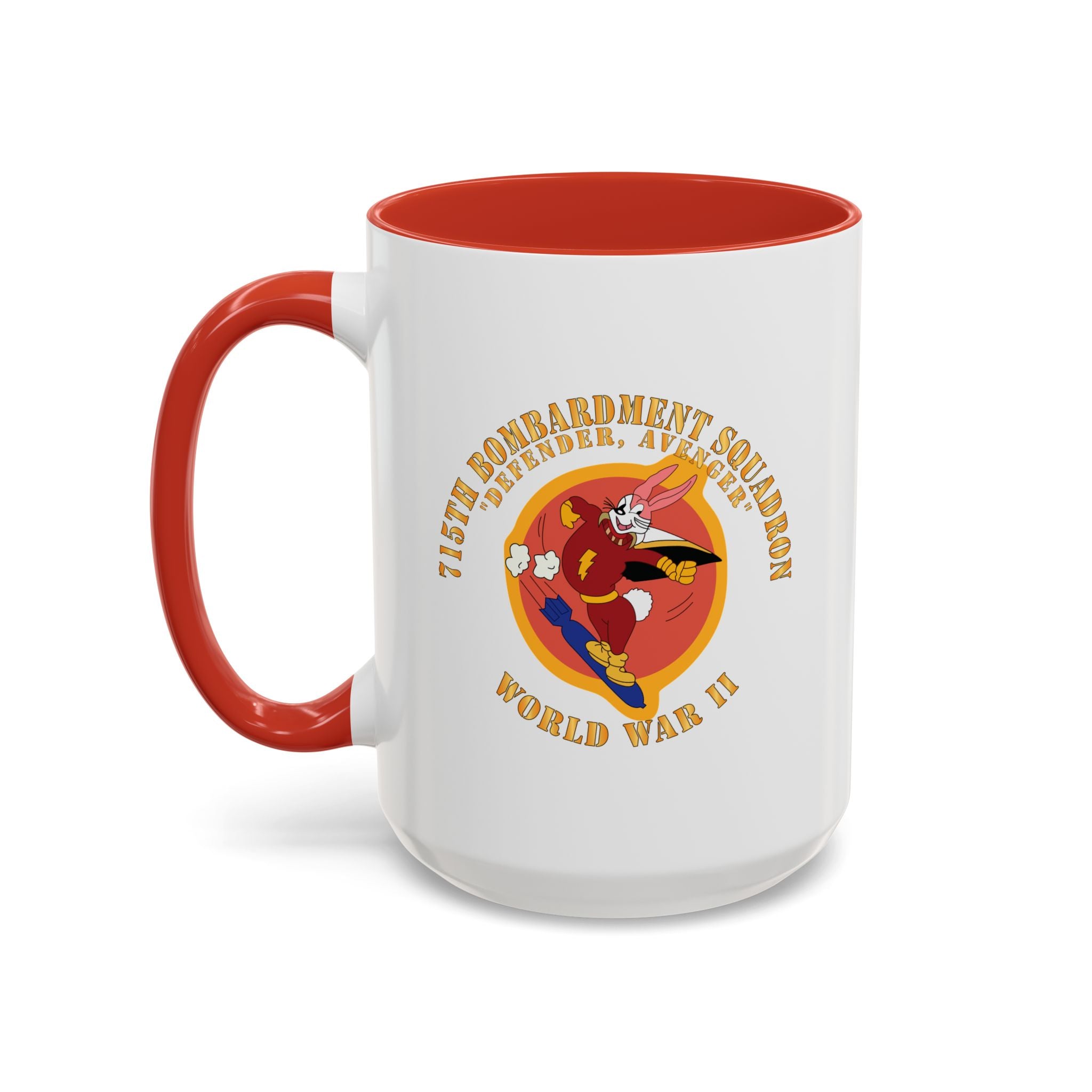 Accent Coffee Mug - ACC - 715th  Bombardment Squadron - Defender, Avenger - World War II X 300