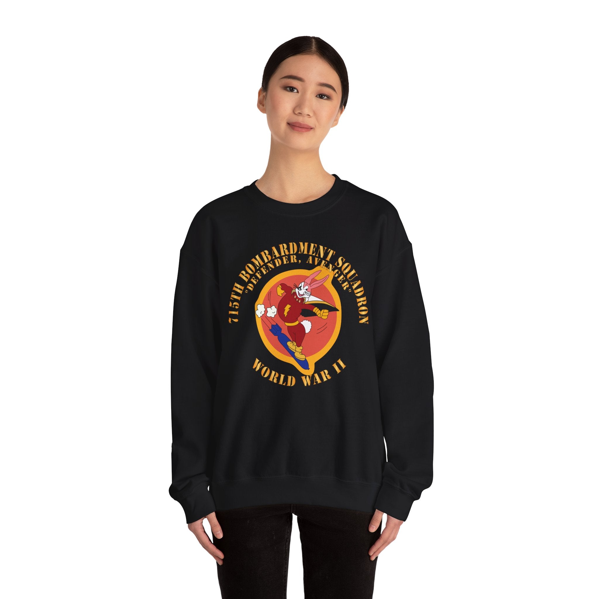 Crewneck Sweatshirt - ACC - 715th  Bombardment Squadron - Defender, Avenger - World War II X 300