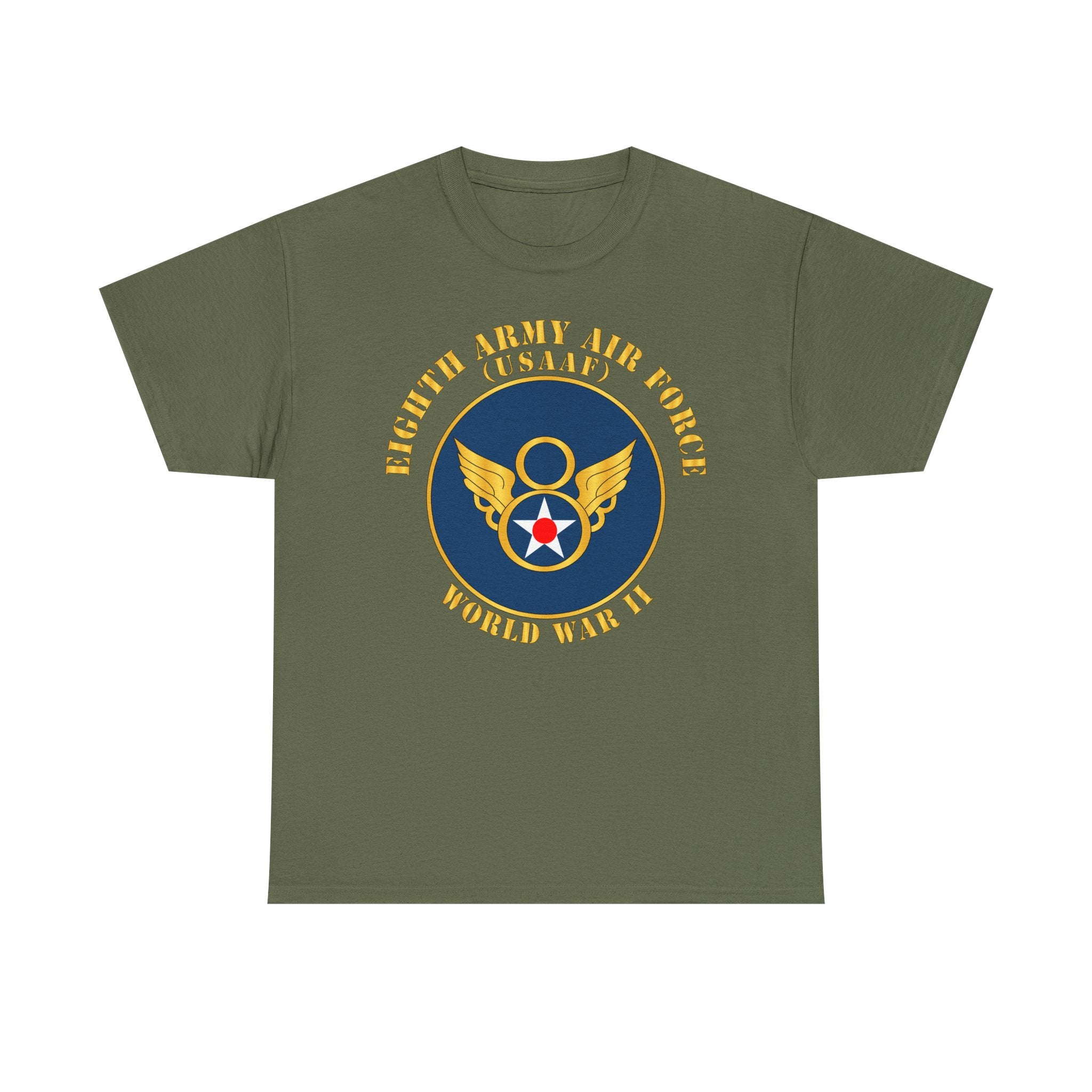 Unisex Heavy Cotton Tee - Eighth Air Force, Army Air Corps, WWII