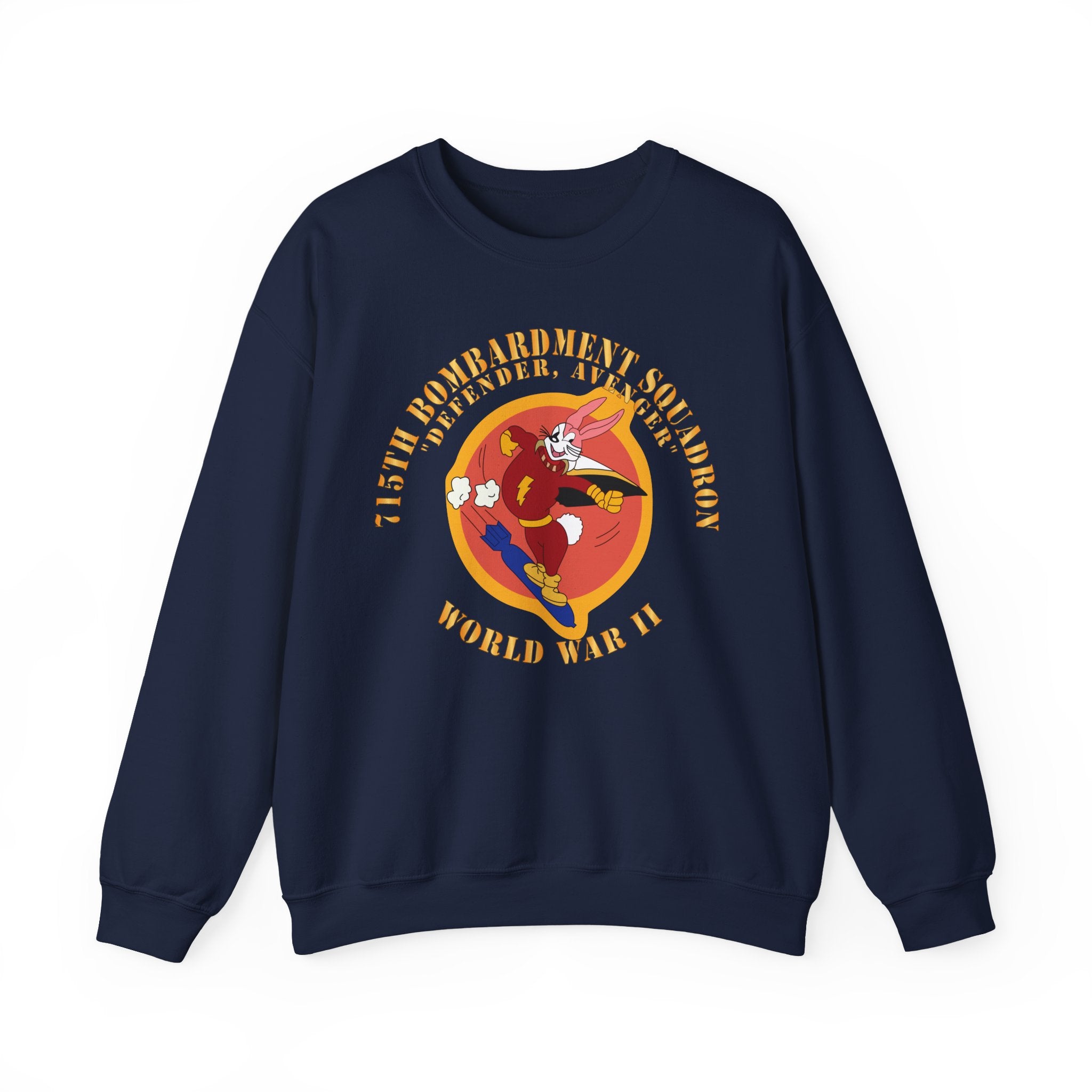 Crewneck Sweatshirt - ACC - 715th  Bombardment Squadron - Defender, Avenger - World War II X 300