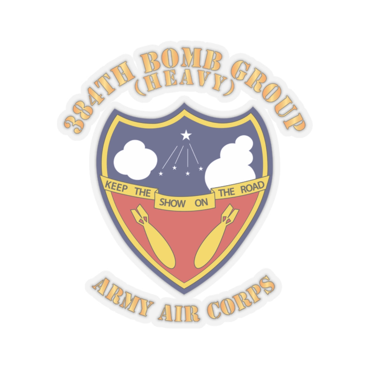 Kiss-Cut Stickers - AAC - 384th Bomb Group X 300