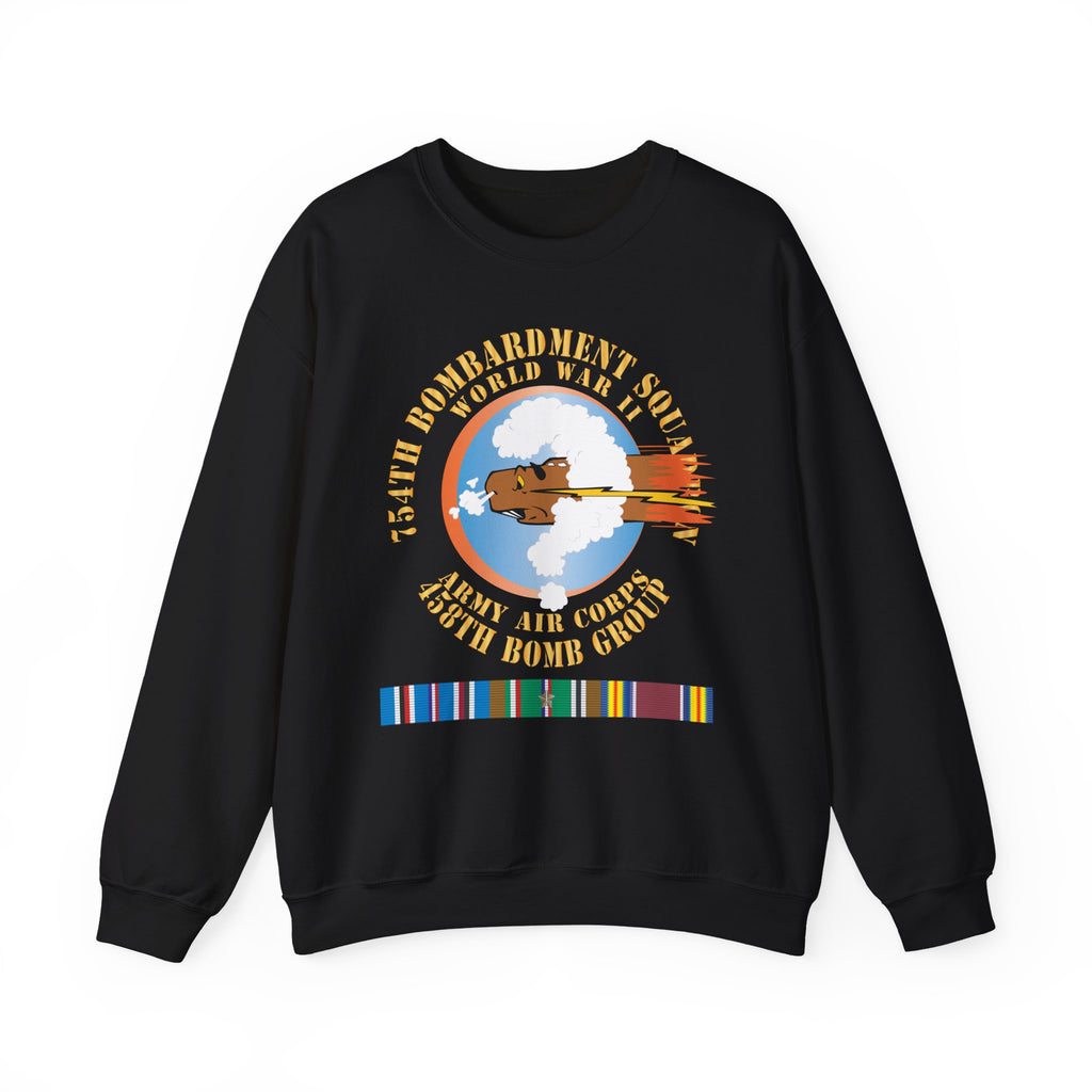 Crewneck Sweatshirt - AAC - 754th Bombardment Squadron - 458th Bomb Group - WWII w EUR SVC X 300