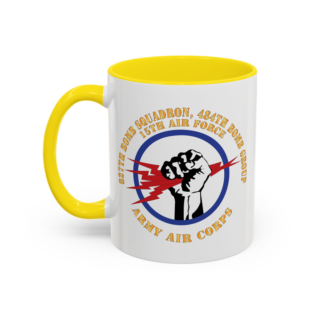 Accent Coffee Mug - AAC - 827th Bomb Squadron, 484th Bomb Group - 15th AAF X 300