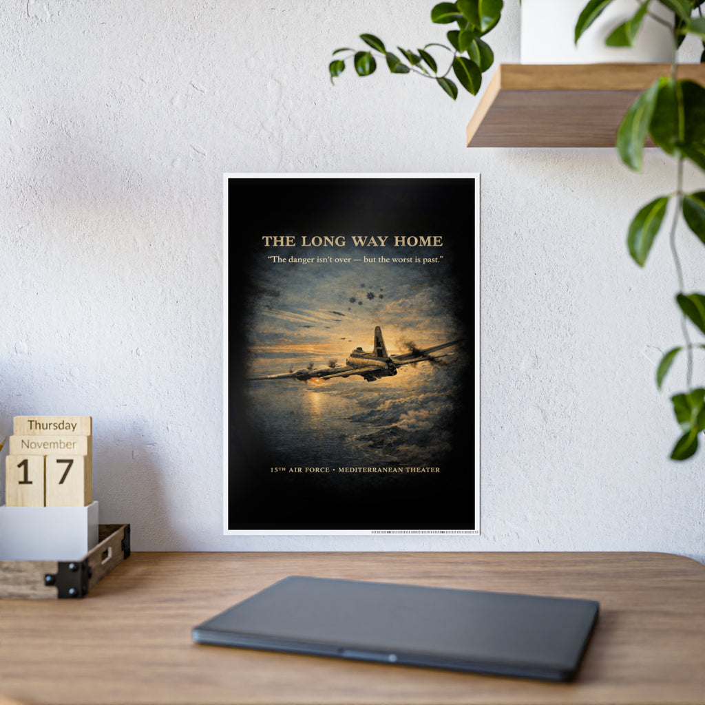 775th Bomb Squadron Vintage Air Force Tribute Poster Print - Gloss Poster - The Long Way Home