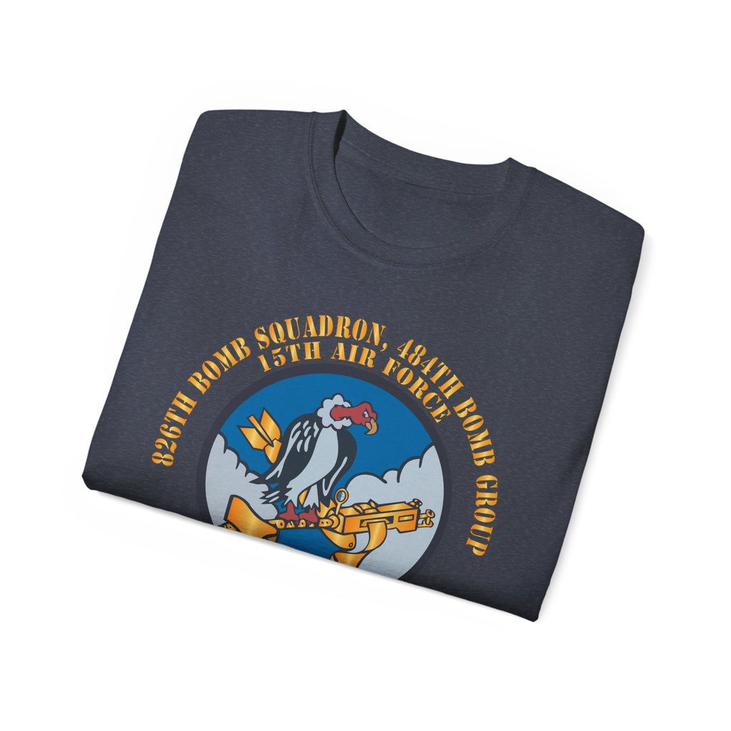 Unisex Ultra Cotton Tee - AAC - 826th Bomb Squadron, 484th Bomb Group - 15th AAF X 300