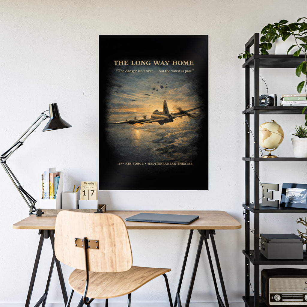 775th Bomb Squadron Vintage Air Force Tribute Poster Print - Gloss Poster - The Long Way Home