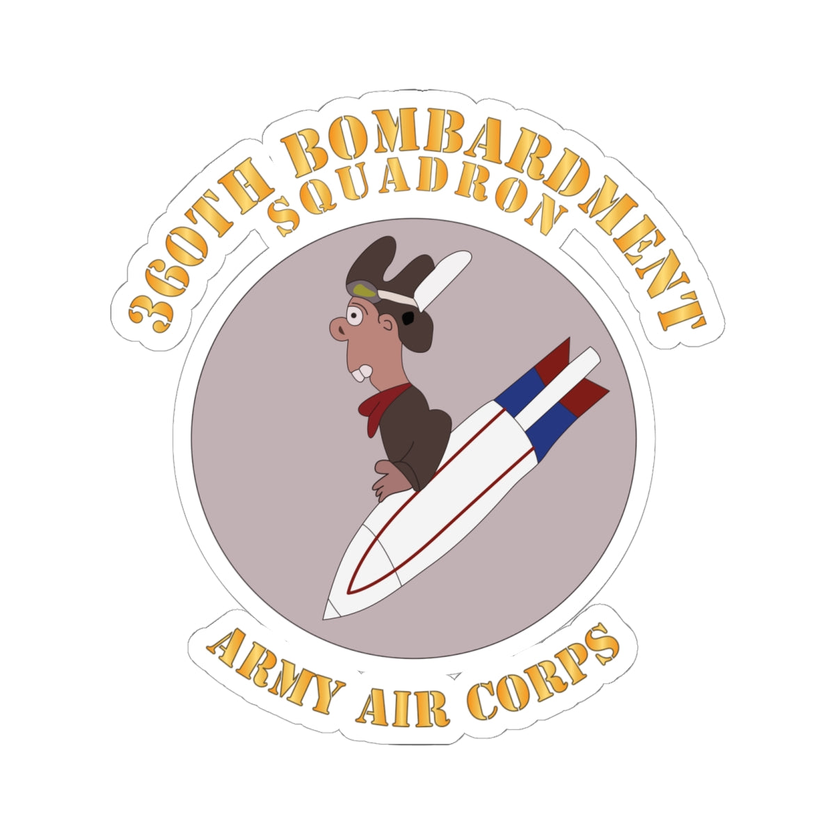 Kiss-Cut Stickers - AAC - 360th Bombardment Squadron X 300