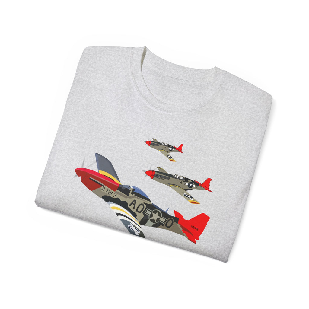 Unisex Ultra Cotton Tee - Army - AAC - 332nd Fighter Group - 12th AF - Red Tails wo Txt