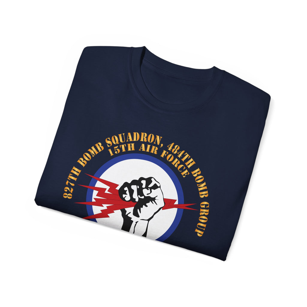 Unisex Ultra Cotton Tee - AAC - 827th Bomb Squadron, 484th Bomb Group - 15th AAF X 300