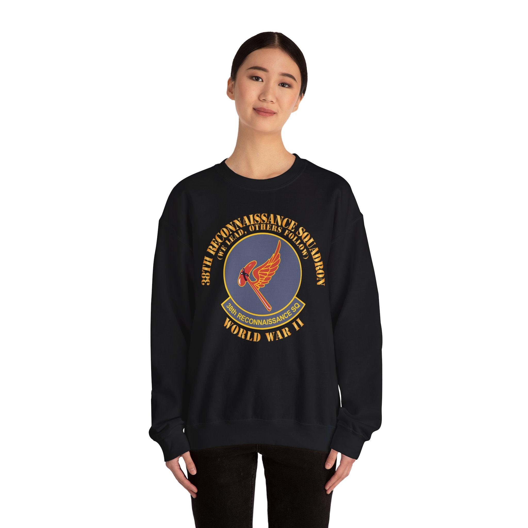Crewneck Sweatshirt - AAC - 38th Reconnaissance Squadron - WWII X 300