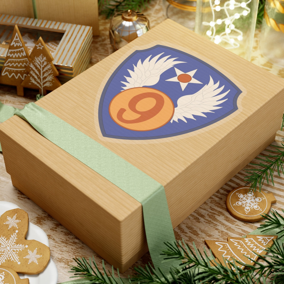 Kiss-Cut Stickers - AAC - SSI - 9th Air Force wo Txt X 300