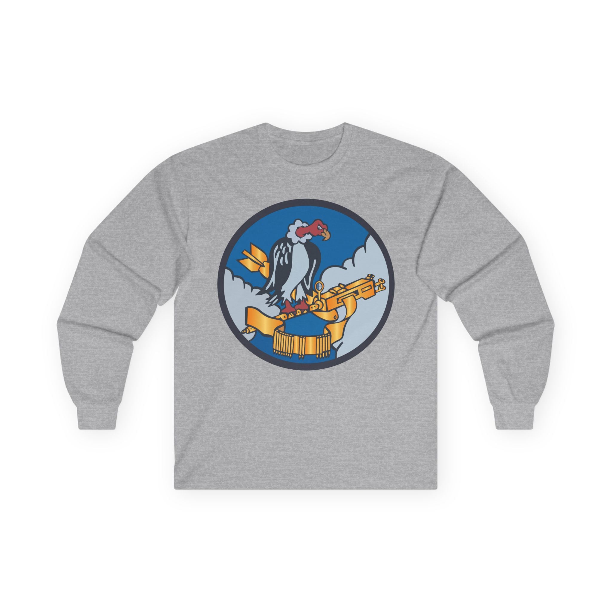 Unisex Long Sleeve Tee - AAC - 824th Bomb Squadron, 484th Bomb Group - 15th AAF wo txt X 300