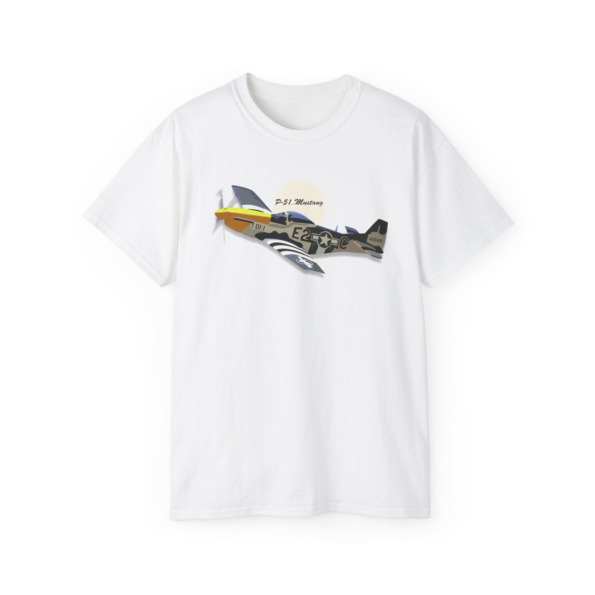 Unisex Ultra Cotton Tee - Army Air Corps P-51 Mustang wo AAC X 300