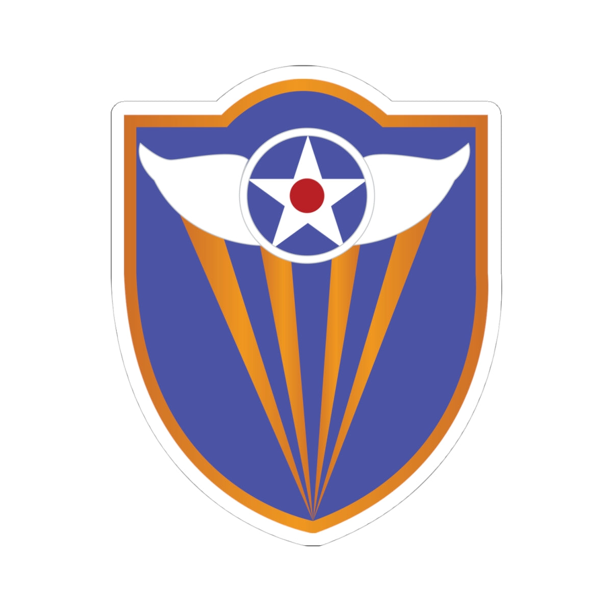 Kiss-Cut Stickers - AAC - SSI - 4th Air Force wo Txt X 300