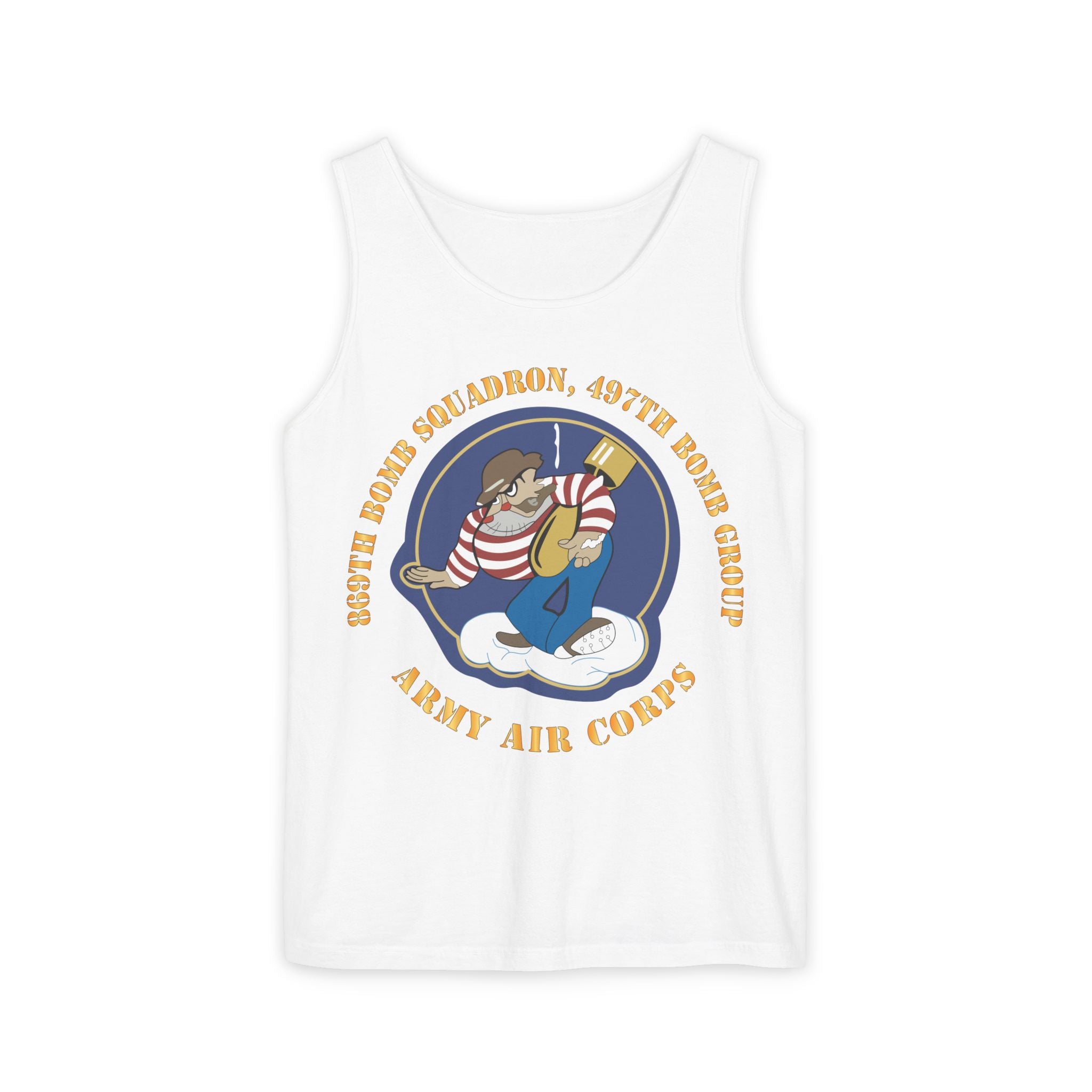 Unisex Garment-Dyed Tank Top - AAC - 869th Bomb Squadron, 497th Bomb Group X 300